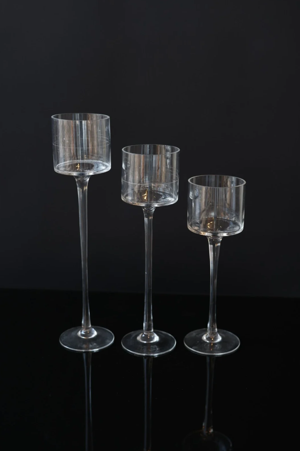 Stemmed Glass Votives for Floating Candles