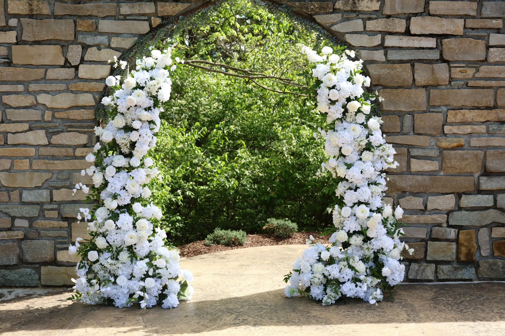 Split Floral Arch