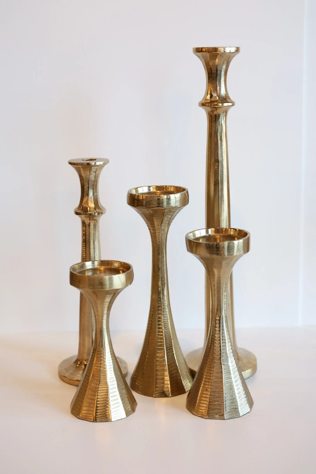 Mixed Metal Candle Holders
