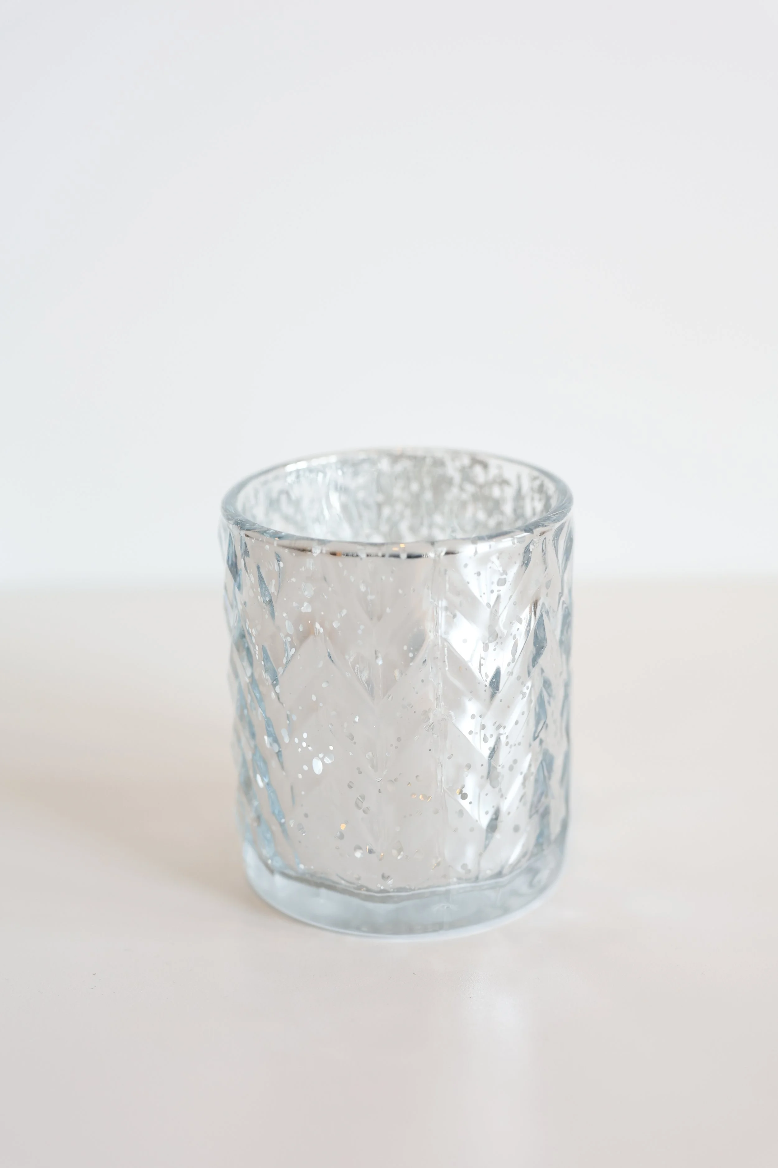 Silver Mercury Glass Candle Holders/Vases