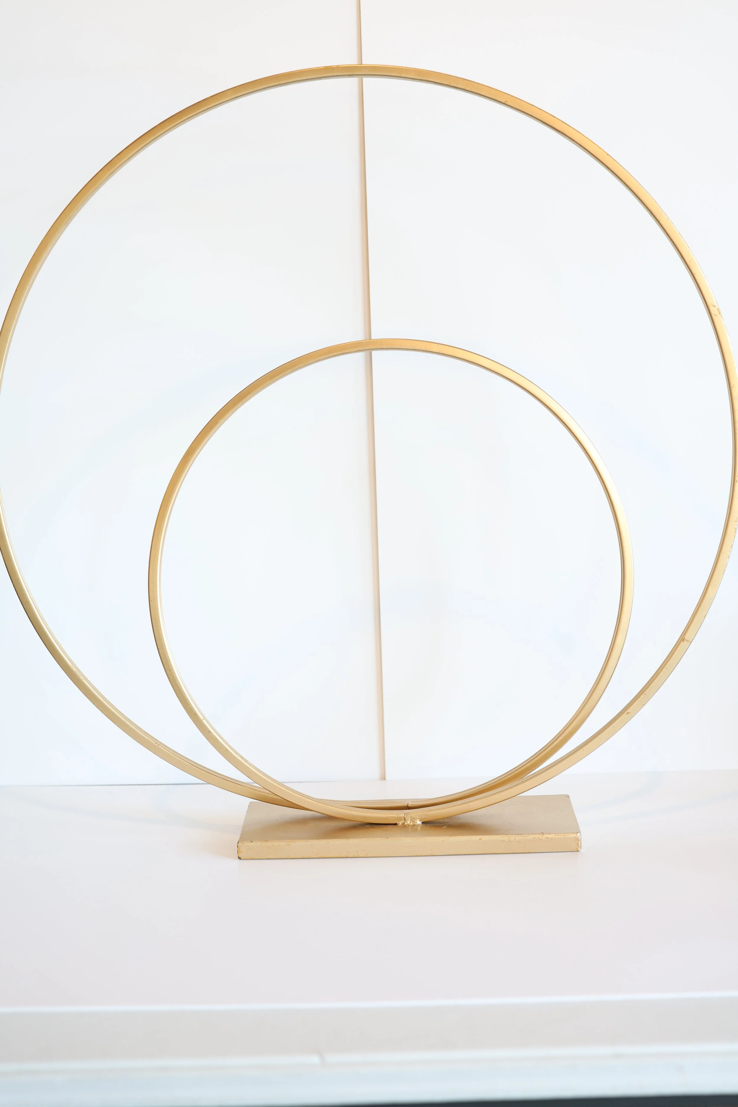 Tall Gold Metal Circles