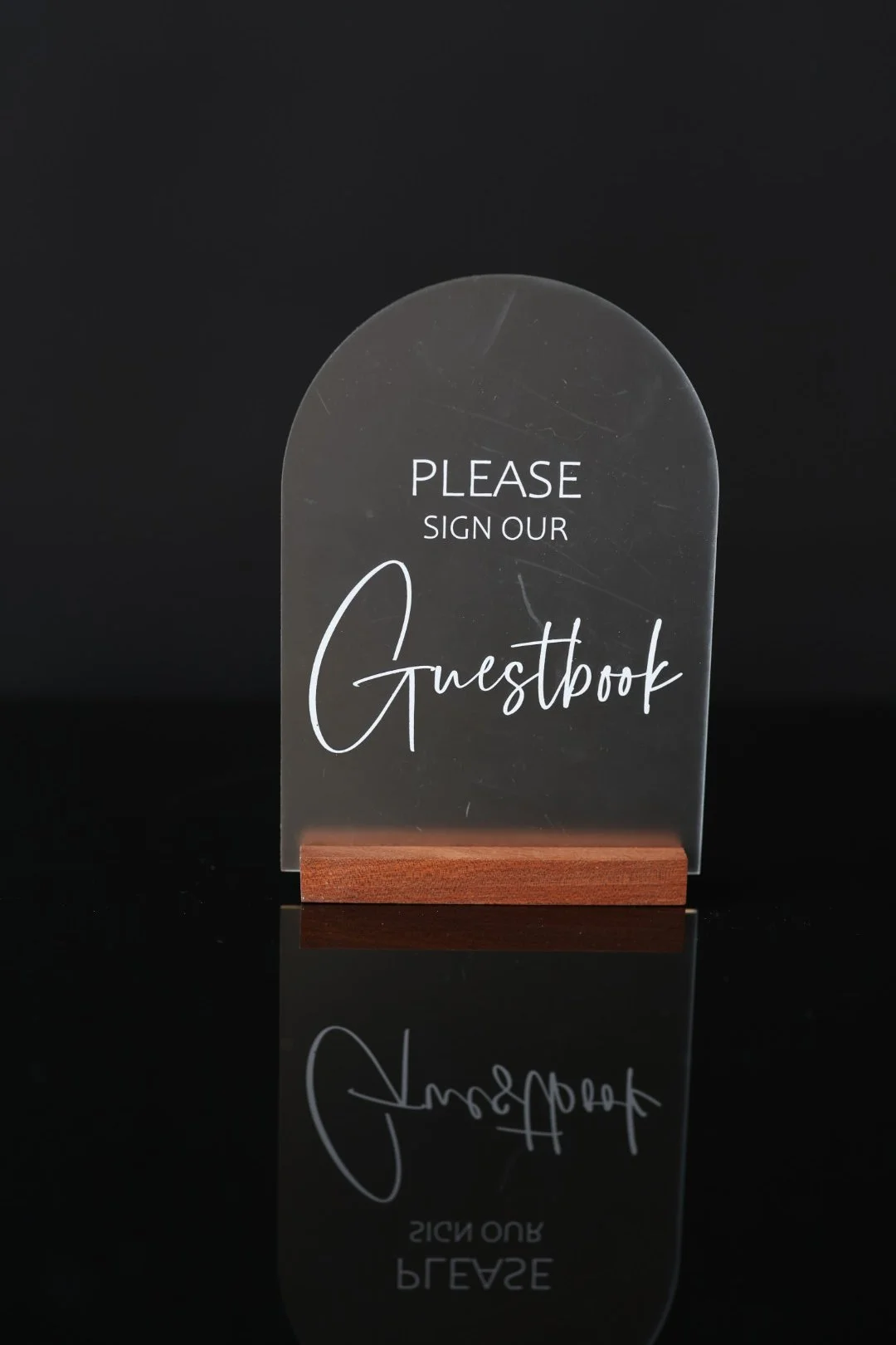 Frosted Guestbook Sign