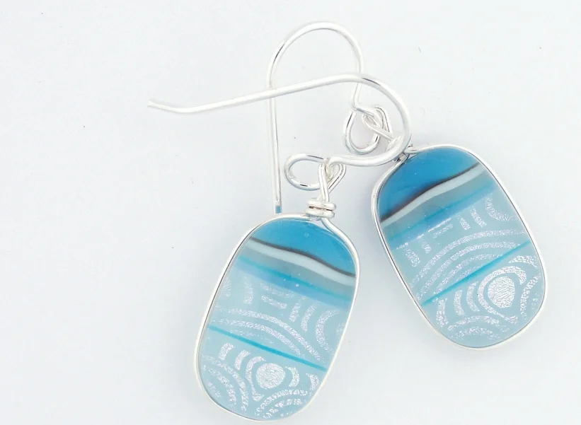 Wire-wrapped earrings
