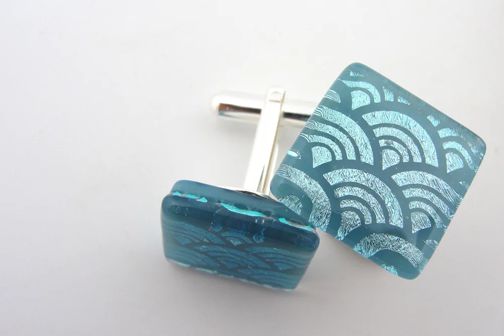 bright mosaic cufflinks