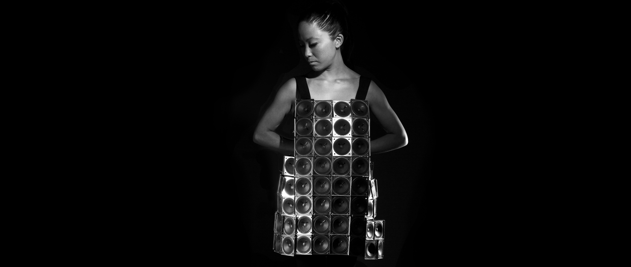  The Speaker Dress Self Designed Wearable Sound Sculpture  Photo by Juan Pablo Aragón  2014  