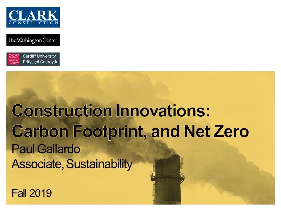 Construction Innovations: Carbon Footprint, and Net Zero