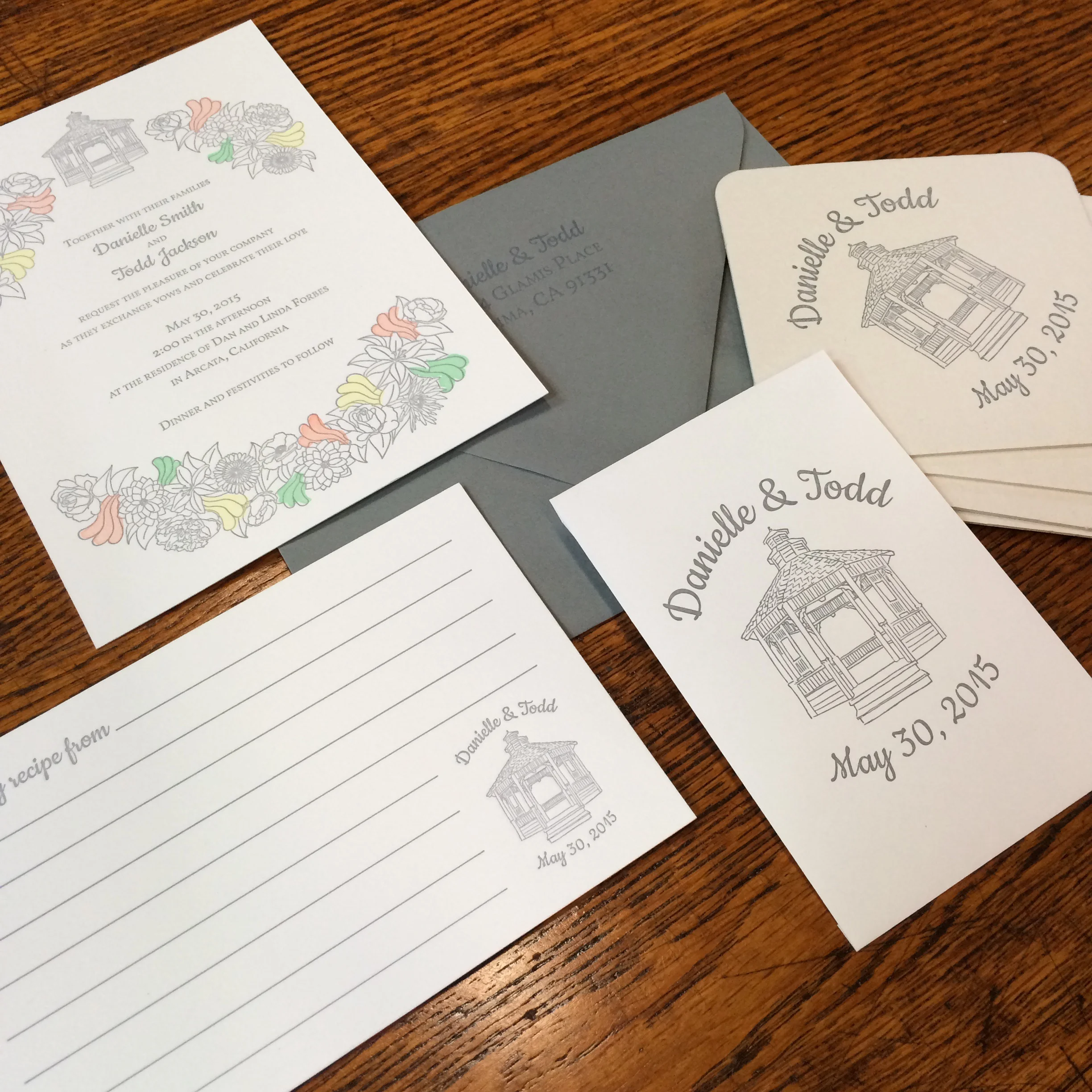 The second of three wedding invitations in 2015.