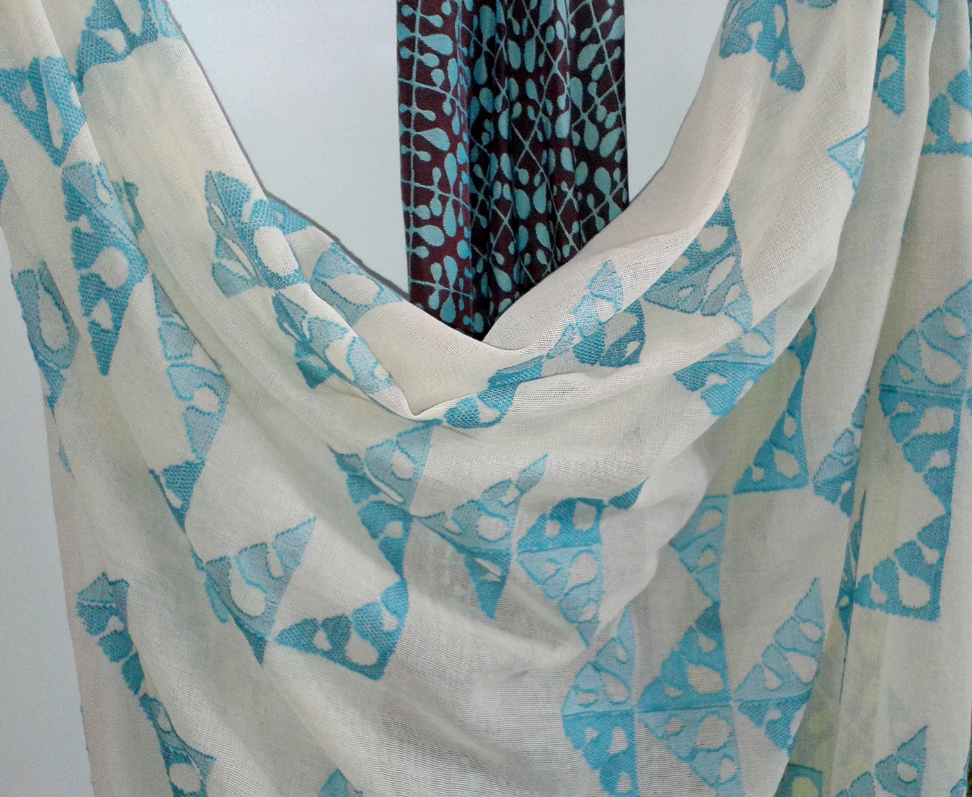 One of four fabulous Scottish Madras Lace panels 