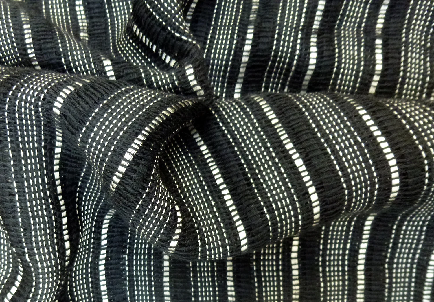 Another soft dobby woven silk and wool fabric