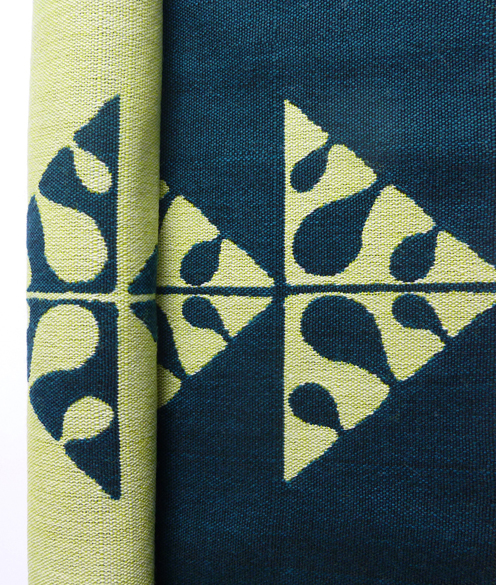 Another reversible wool and cotton design