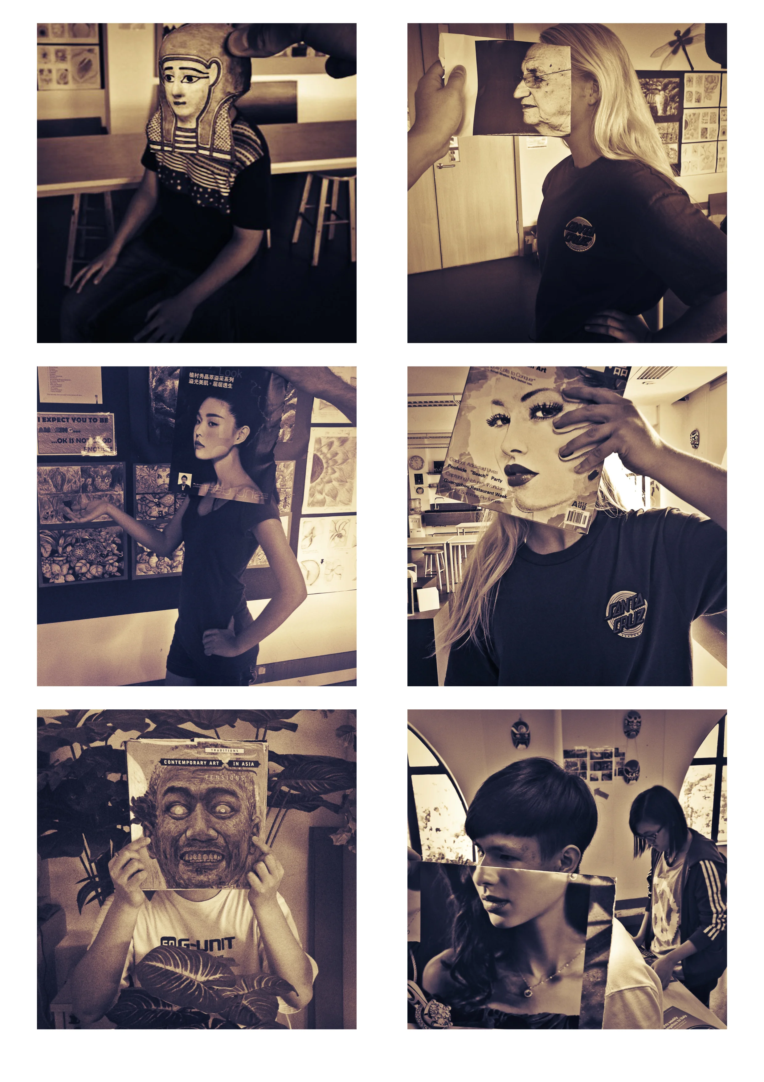 Illusion Portraits by students in the CAS Photography Club at Alcanta International IB College, Guangzhou