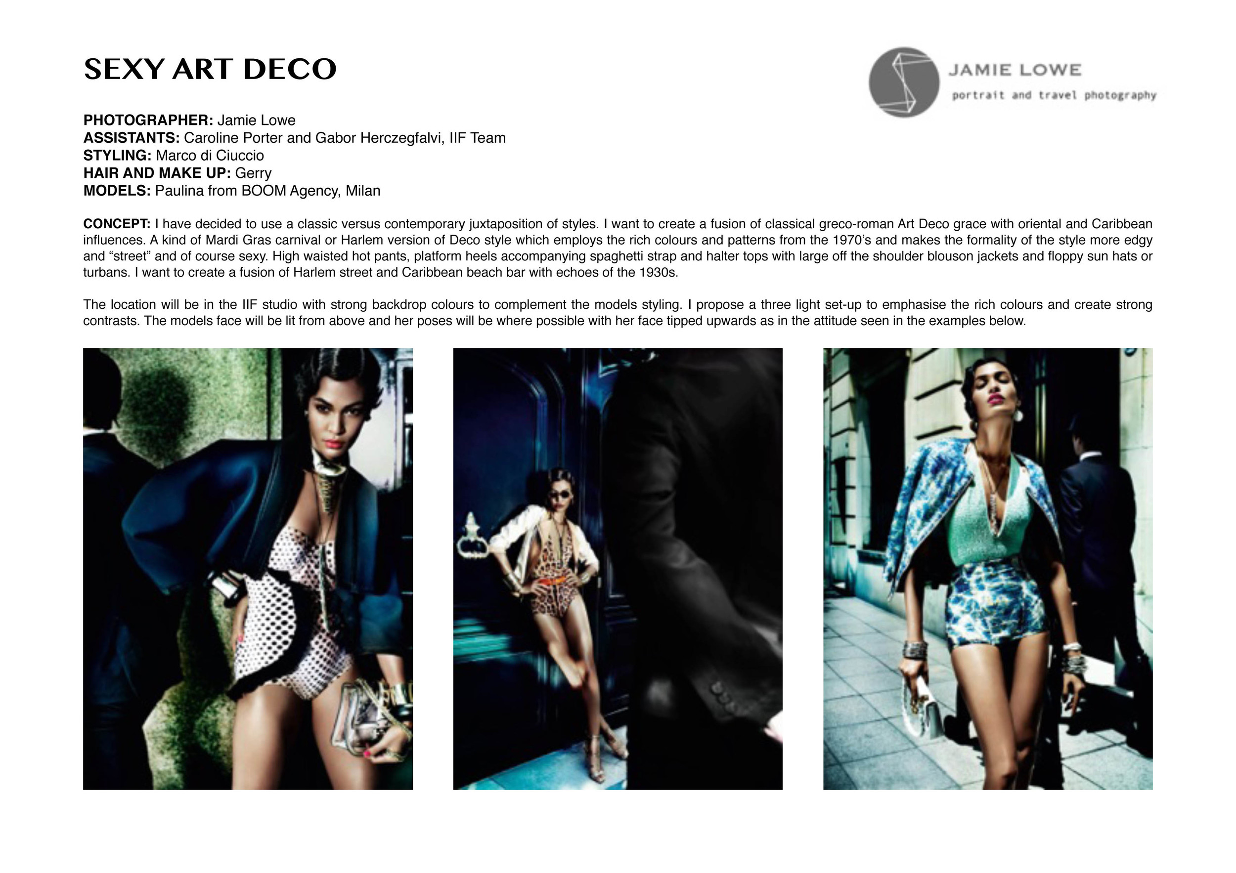 My Mood Board: setting out the general styling and lighting proposal.