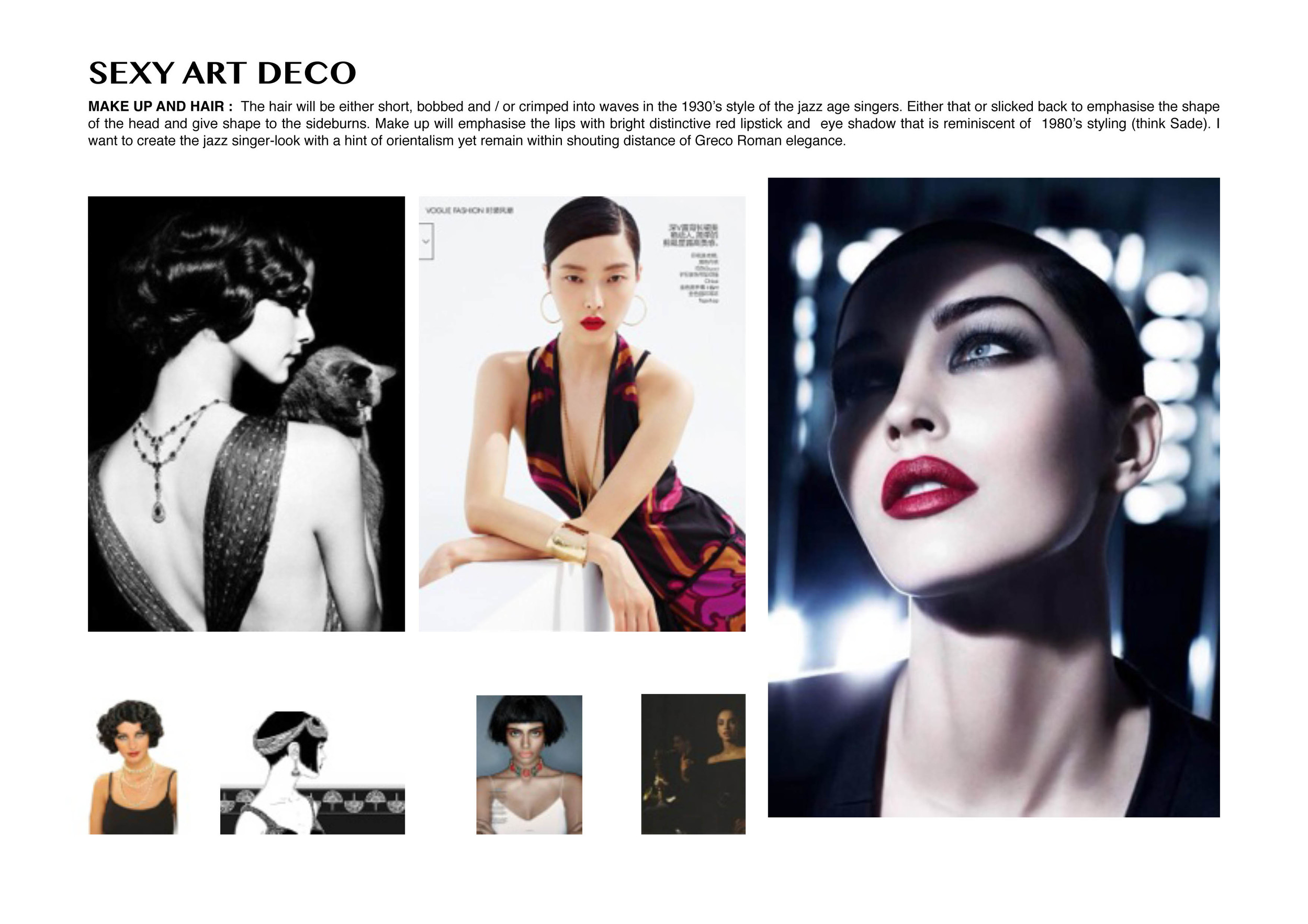 My Mood Board: illustrating hair and make-up ideas