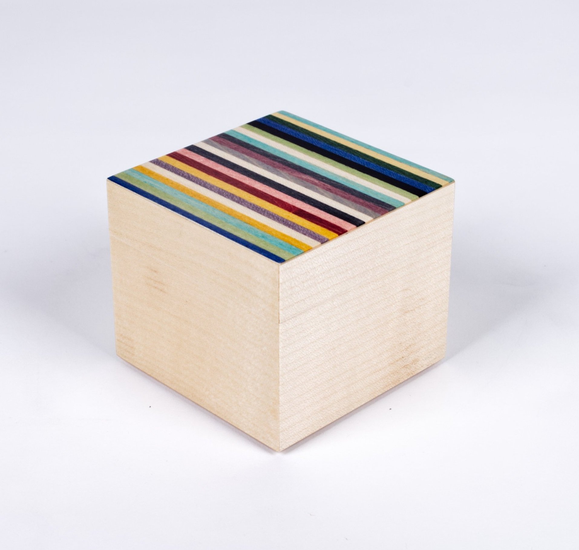 Candy Stripe Cube Box