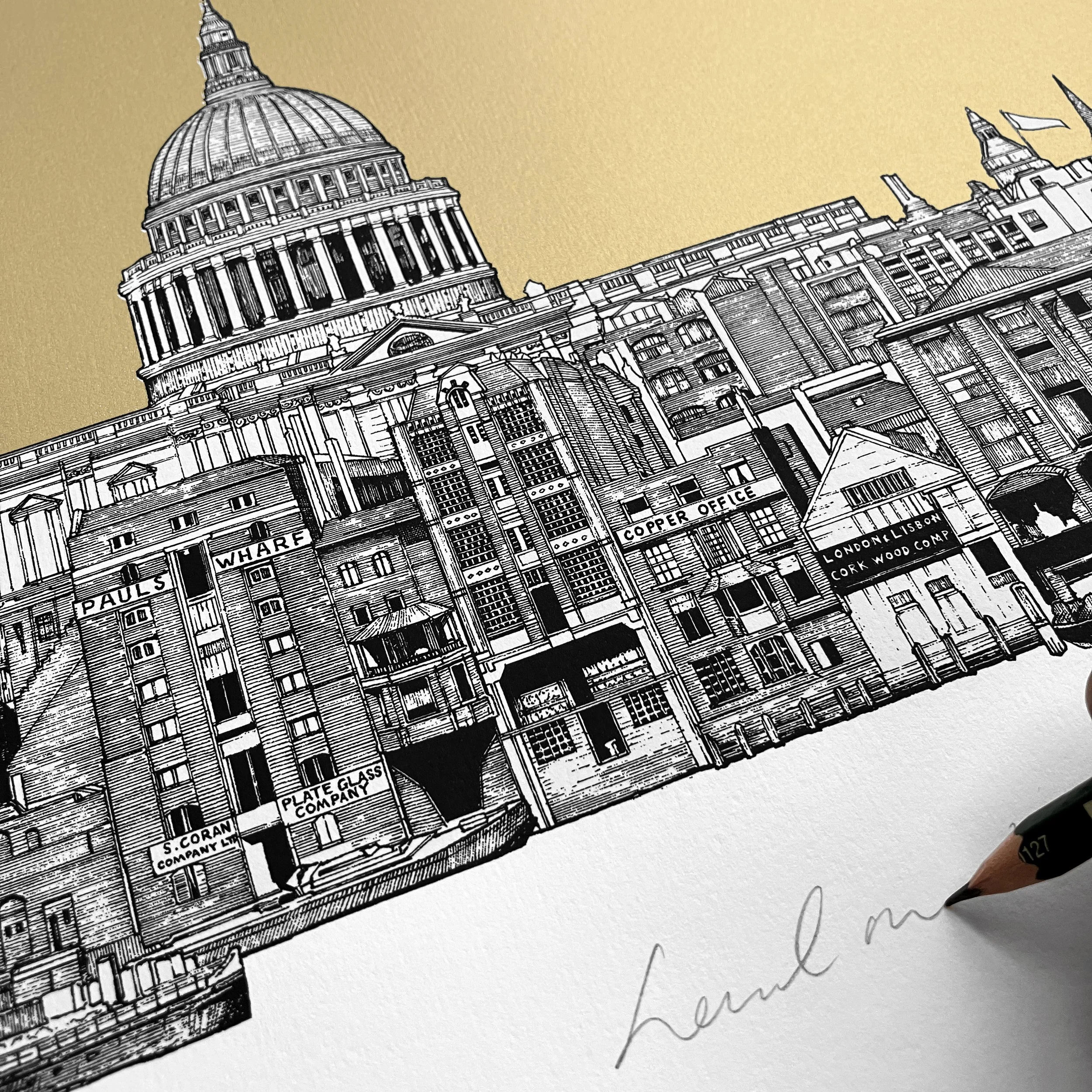 London in the 19th Century Screen Print by Will Clarke