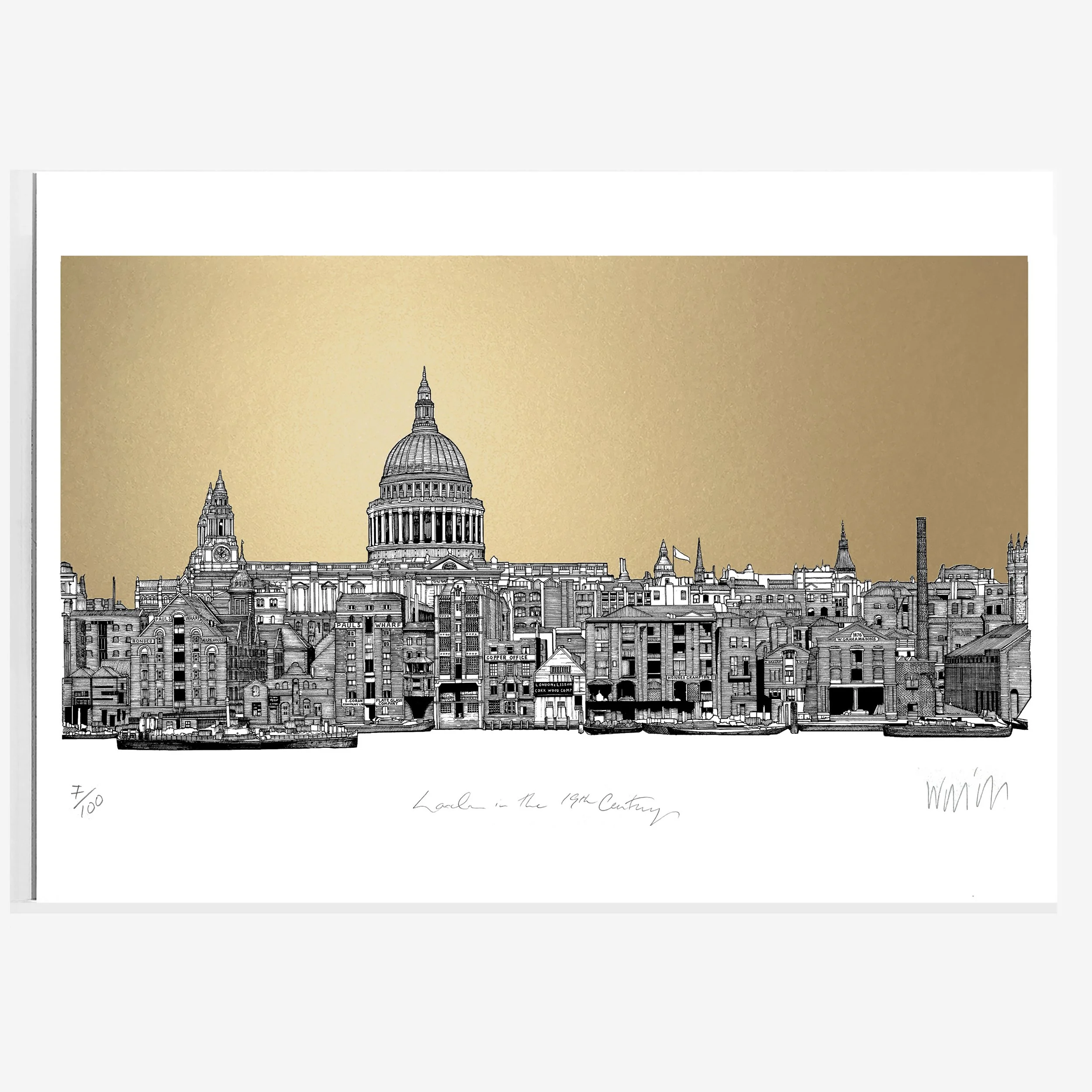 London 19th Century Unframed Copper Gold.jpg