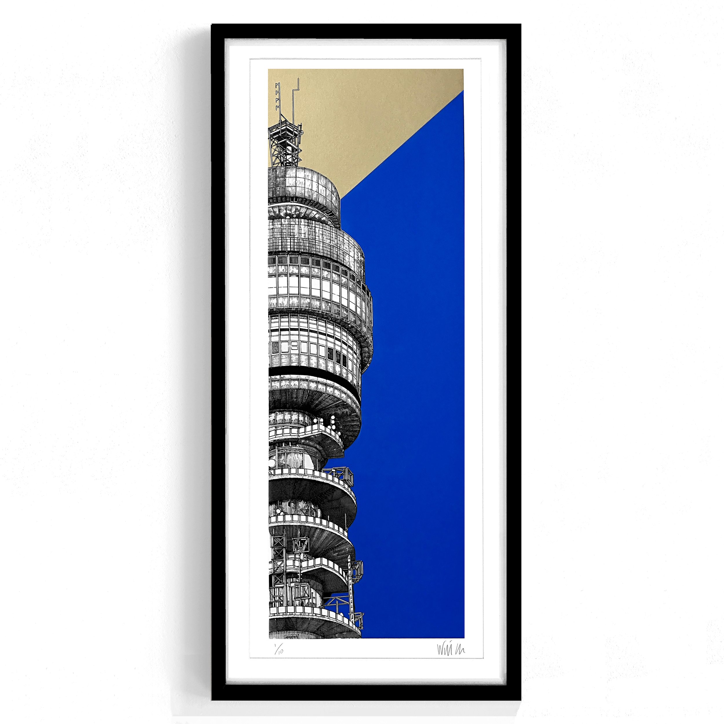 BT Tower, London Framed Lighter Background.jpg