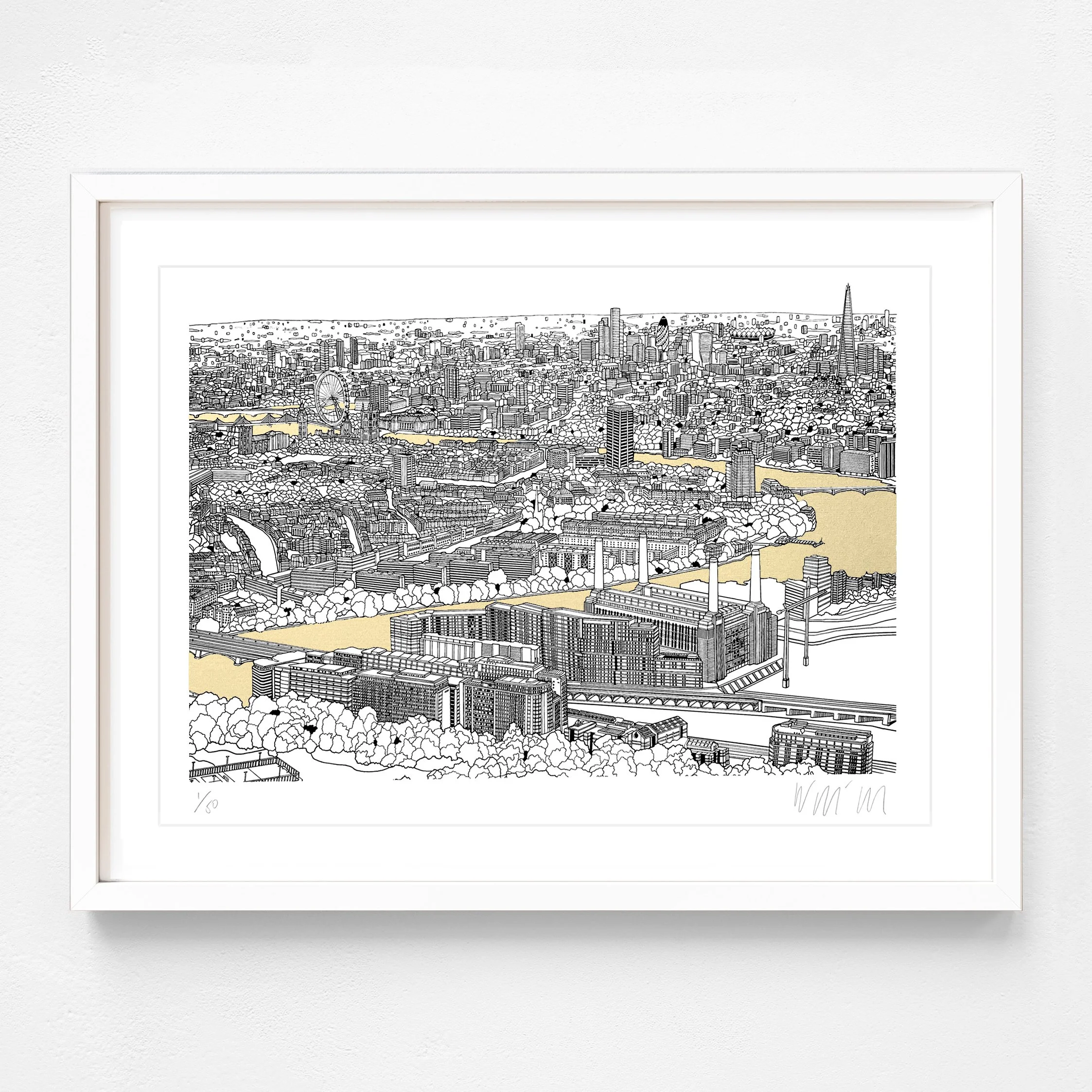View Battersea Gold framed White.jpg
