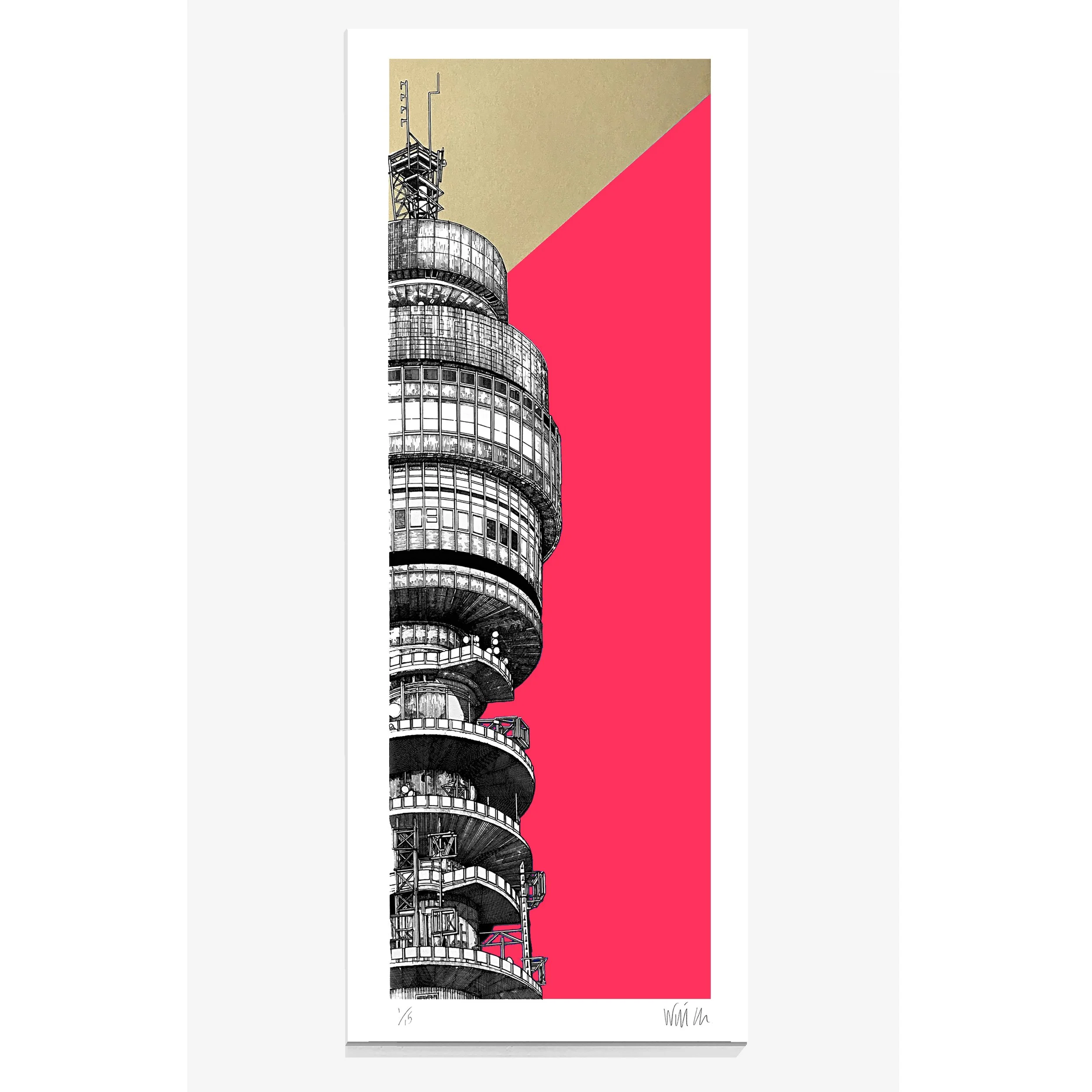 BT Tower Unframed Will Clarke PINK.jpg