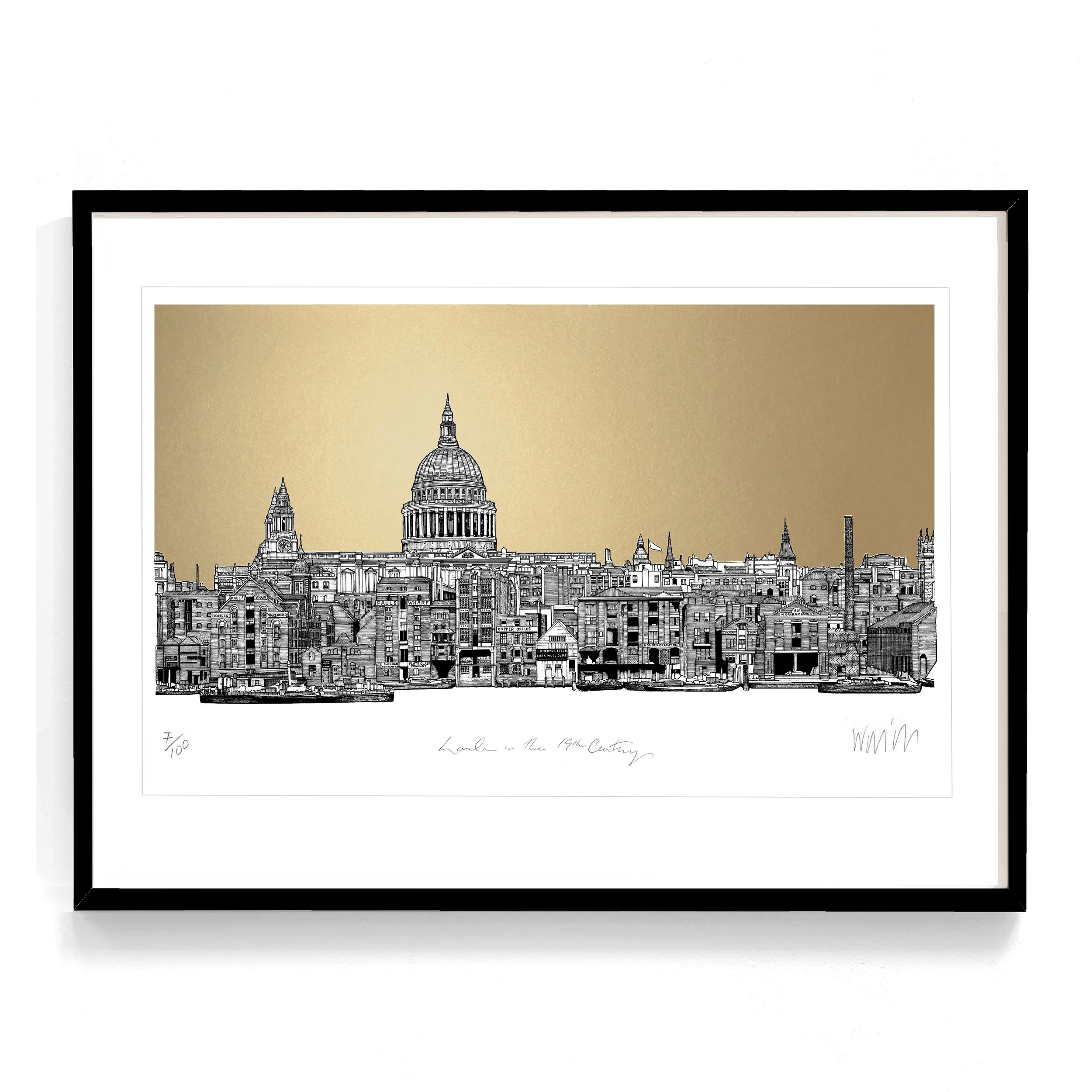 London in the 19th Century Framed Main Copper Gold.jpg