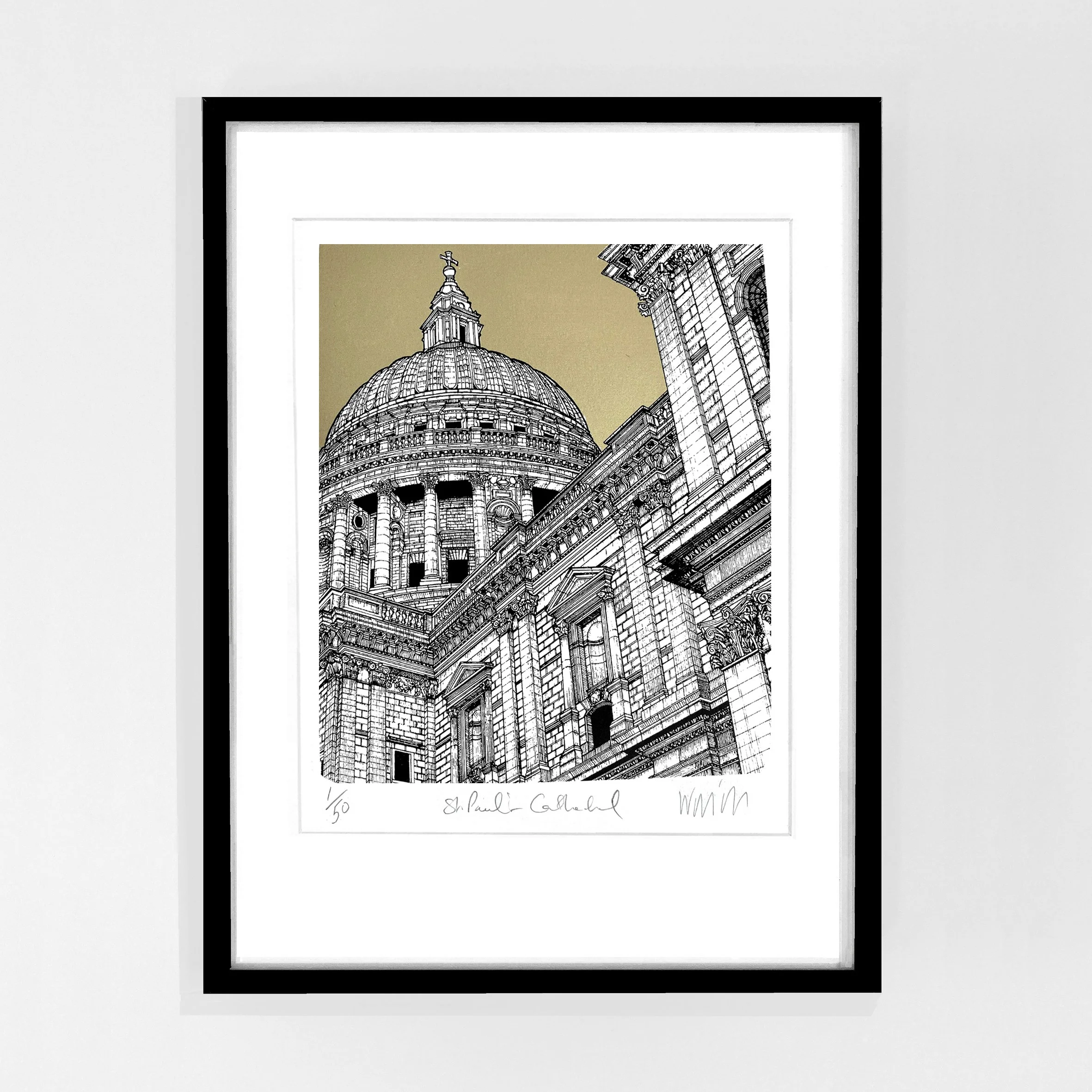 St Pauls Cathedral, London Framed Will Clarke.jpg