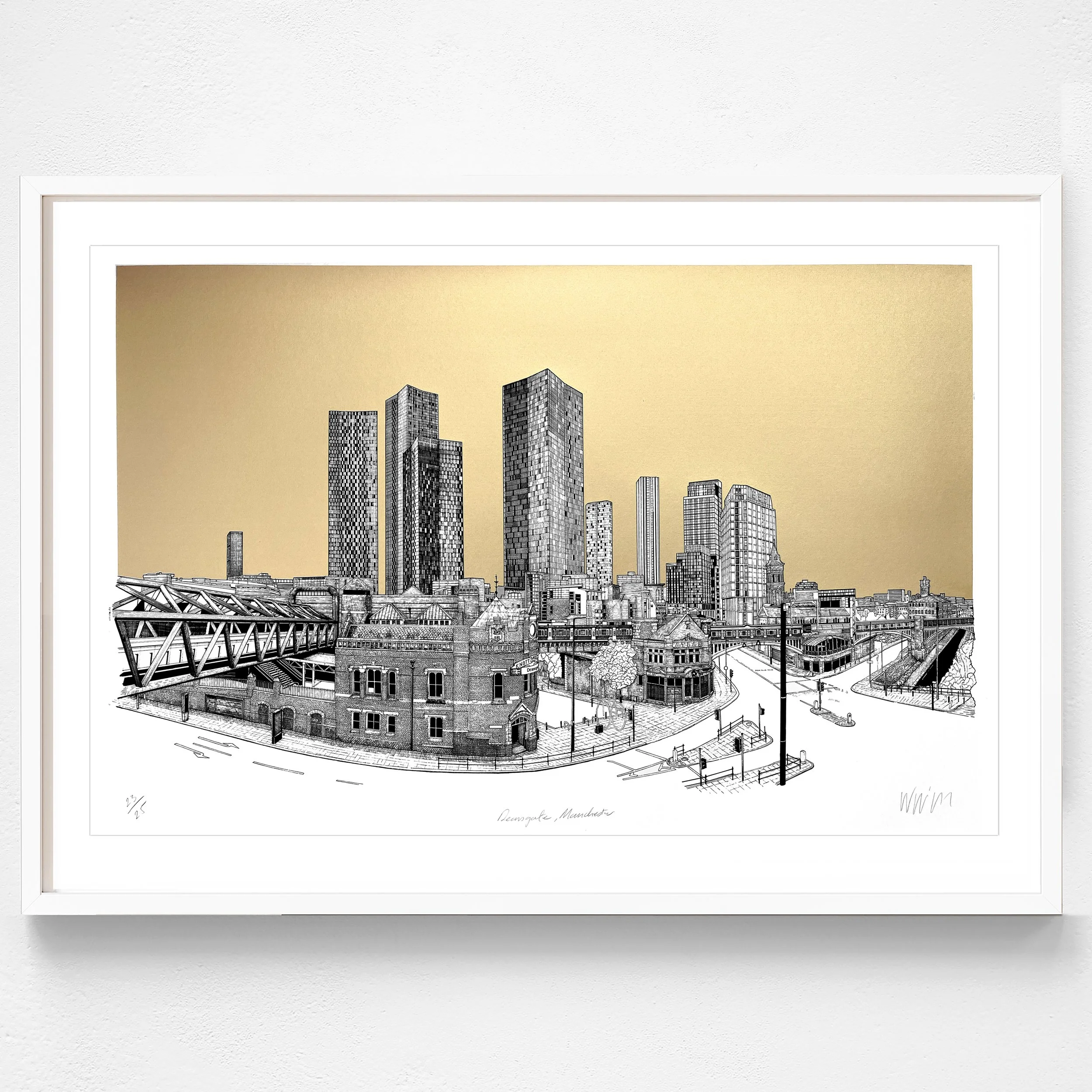 Deansgate Manchester Website Main Image Framed Copper Gold Edition 2025.jpg