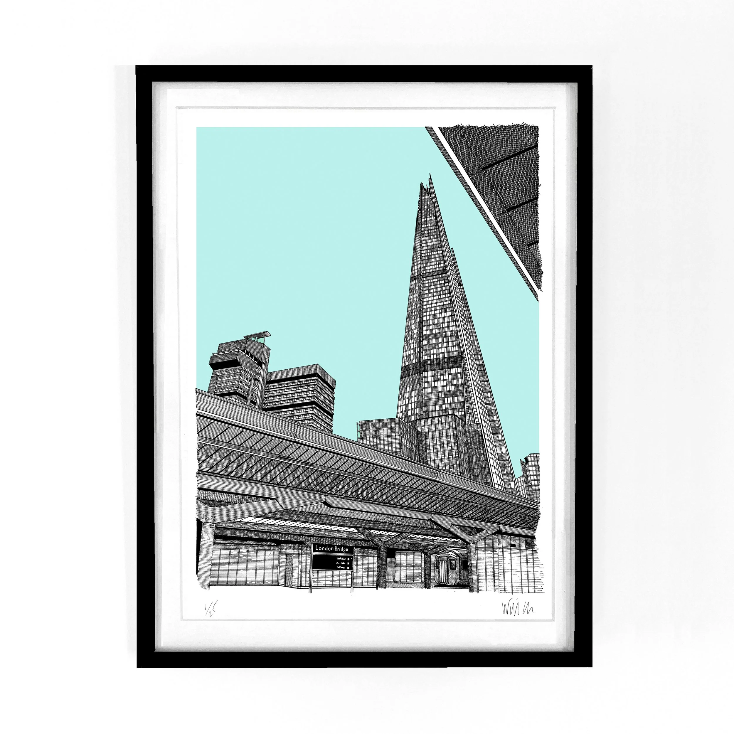 Shard from London Bridge Framed Will Clarke.jpg