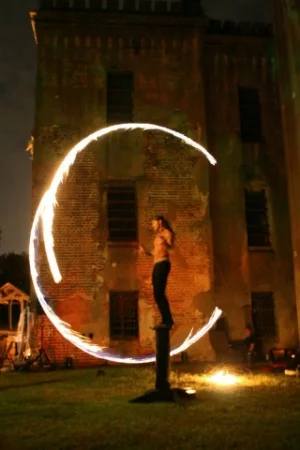 Fire artist for an outdoor pirate themed event. 