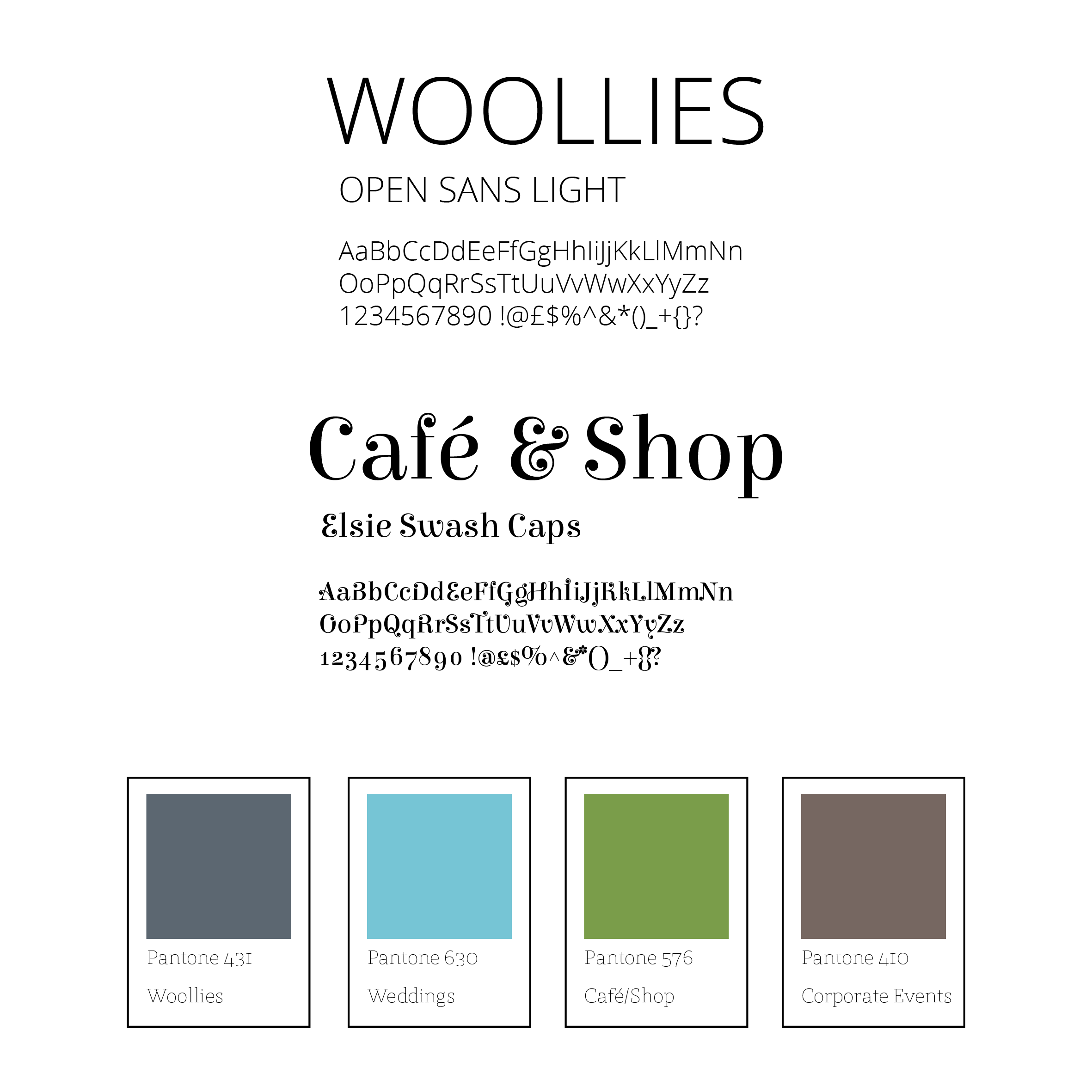 typography and colours