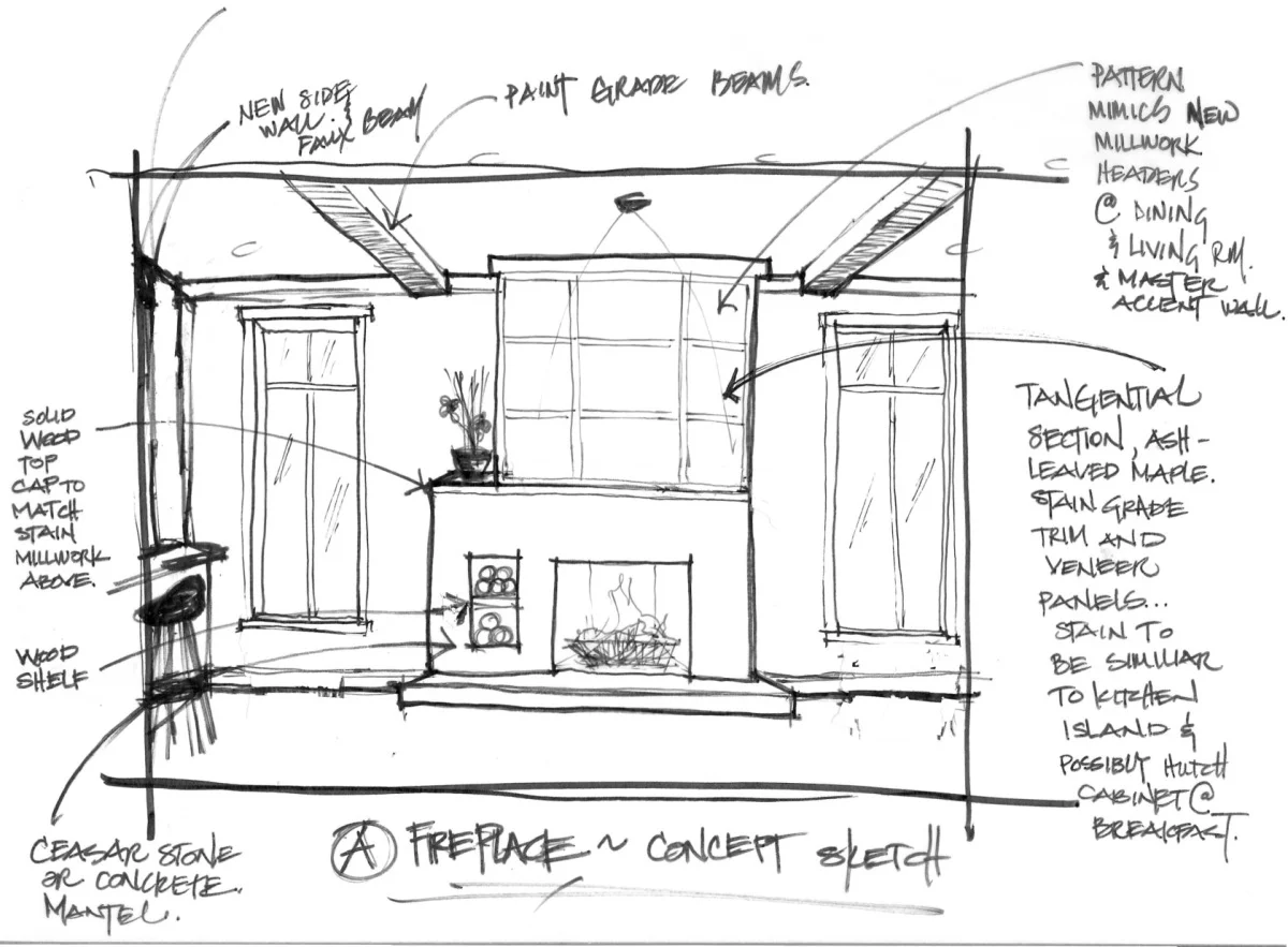 SKETCH - Fireplace