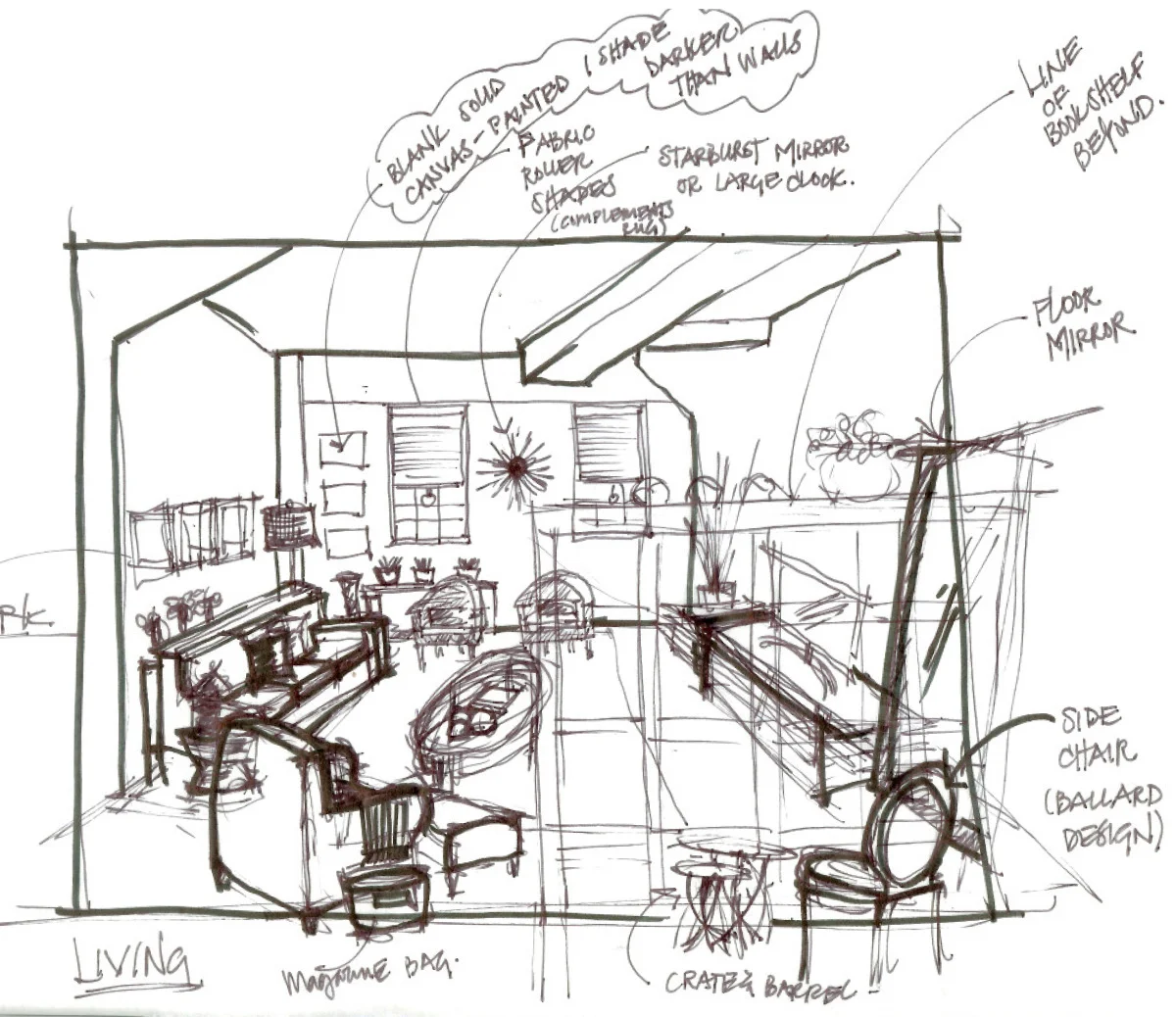 SKETCH - LIVING ROOM