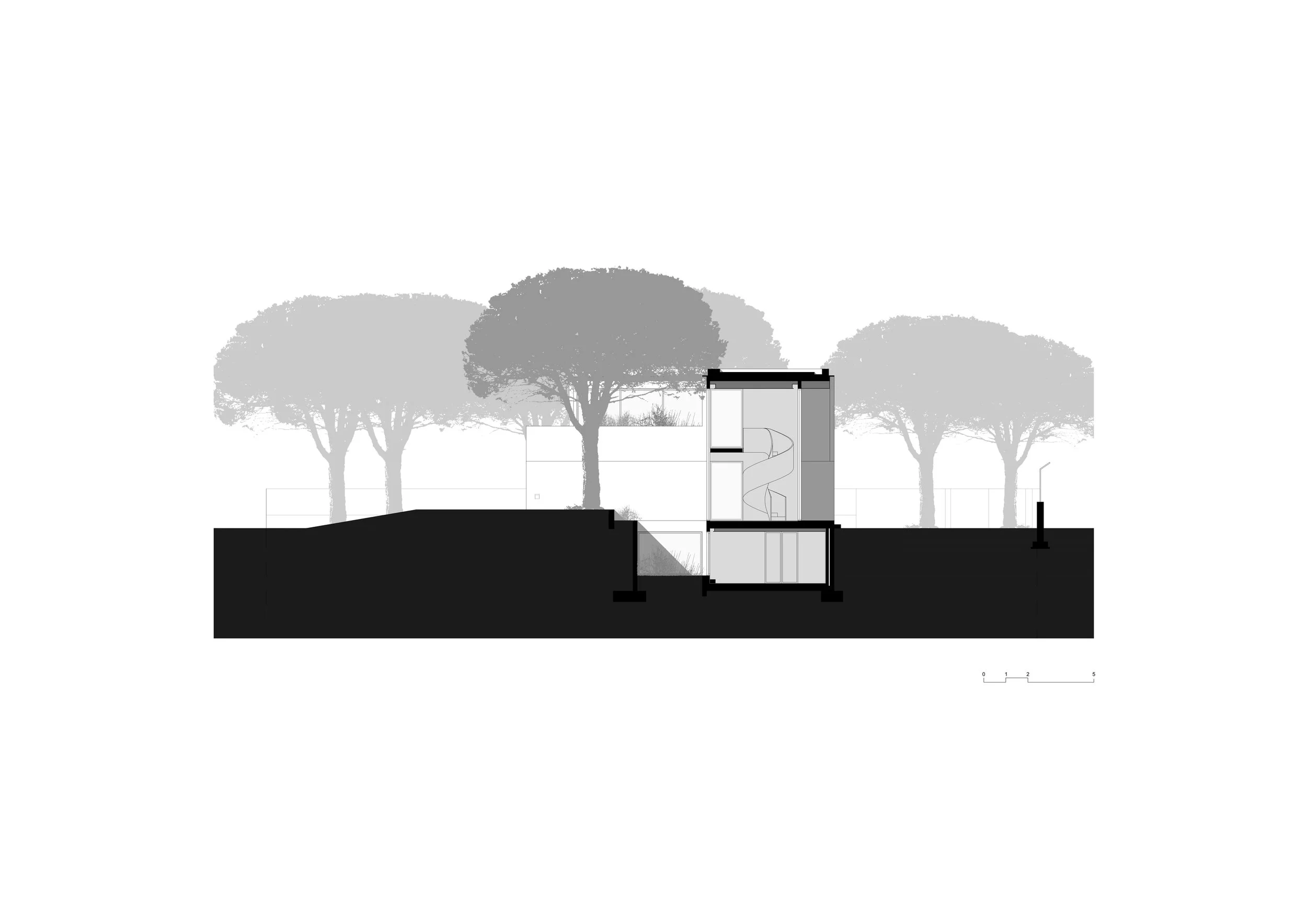  Habitação Unifamiliar  Quinta da Marinha | Cascais  Projecto 2020_2023  © ColectivArquitectura 2023  colaboração Tiago Vieira Gonçalves  CGI | © VPVA 2023 