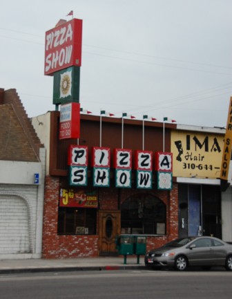 Pizza Show, 1 3344 Hawthorne Boulevard It is unlikely that Pizza Show has changed a single fixture since opening 55 years ago. With murals of Italian villas, cozy booths and a walk-up window, the restaurant has been one of the few constants in an evolving town. Brian often ate here.
