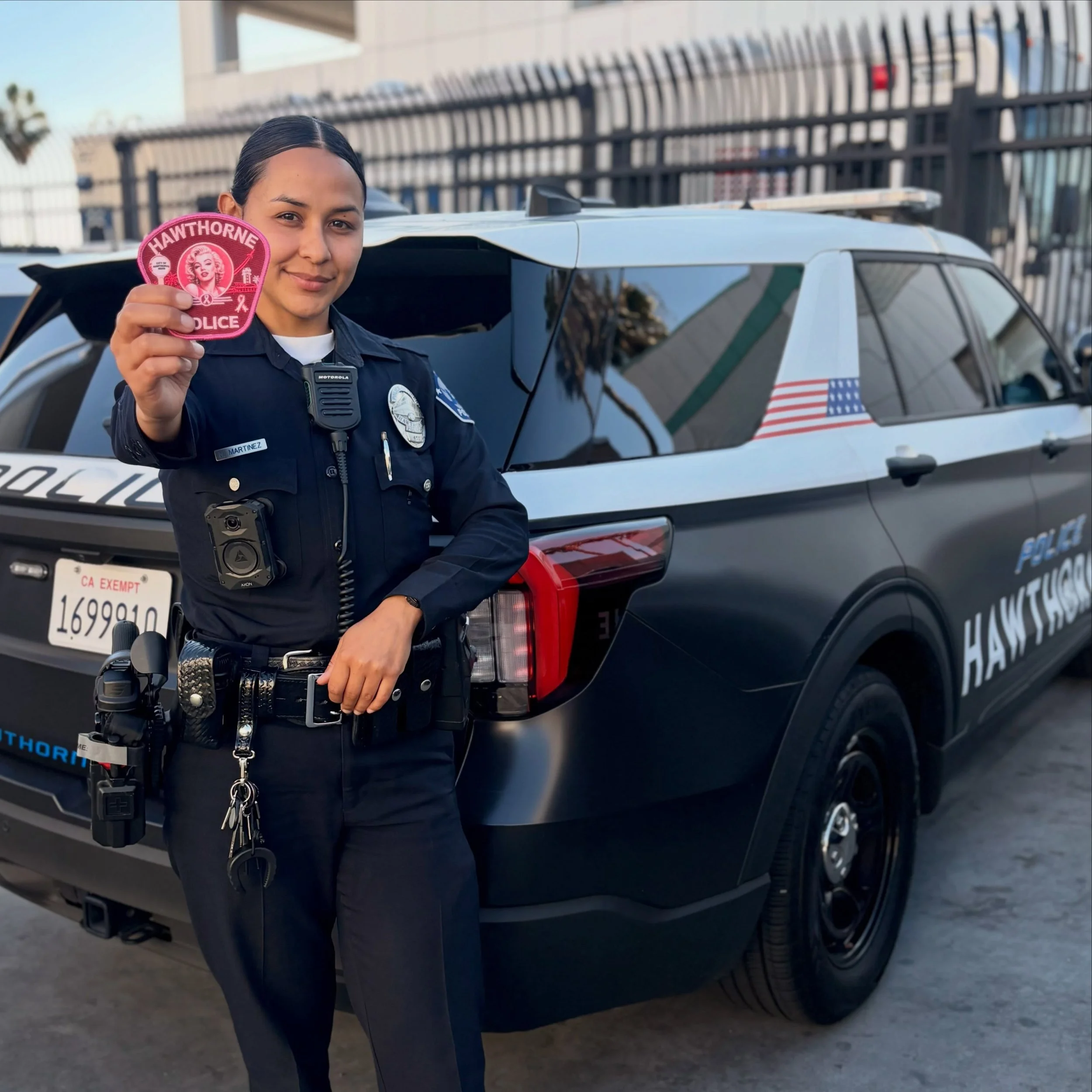 Introducing the 2026 Hawthorne PD Pink Patch! #pinkpatchproject #breastcancerawareness #breastcancer #police #marilynmonroe

In support of Breast Cancer Awareness Month.

Did you know the iconic Marilyn Monroe spent the early part of her life growing