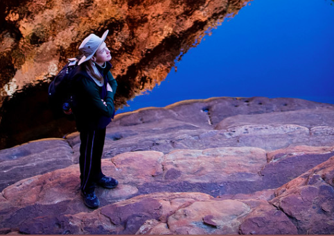 Jordan Smith (class of 2013) hiking in Australia