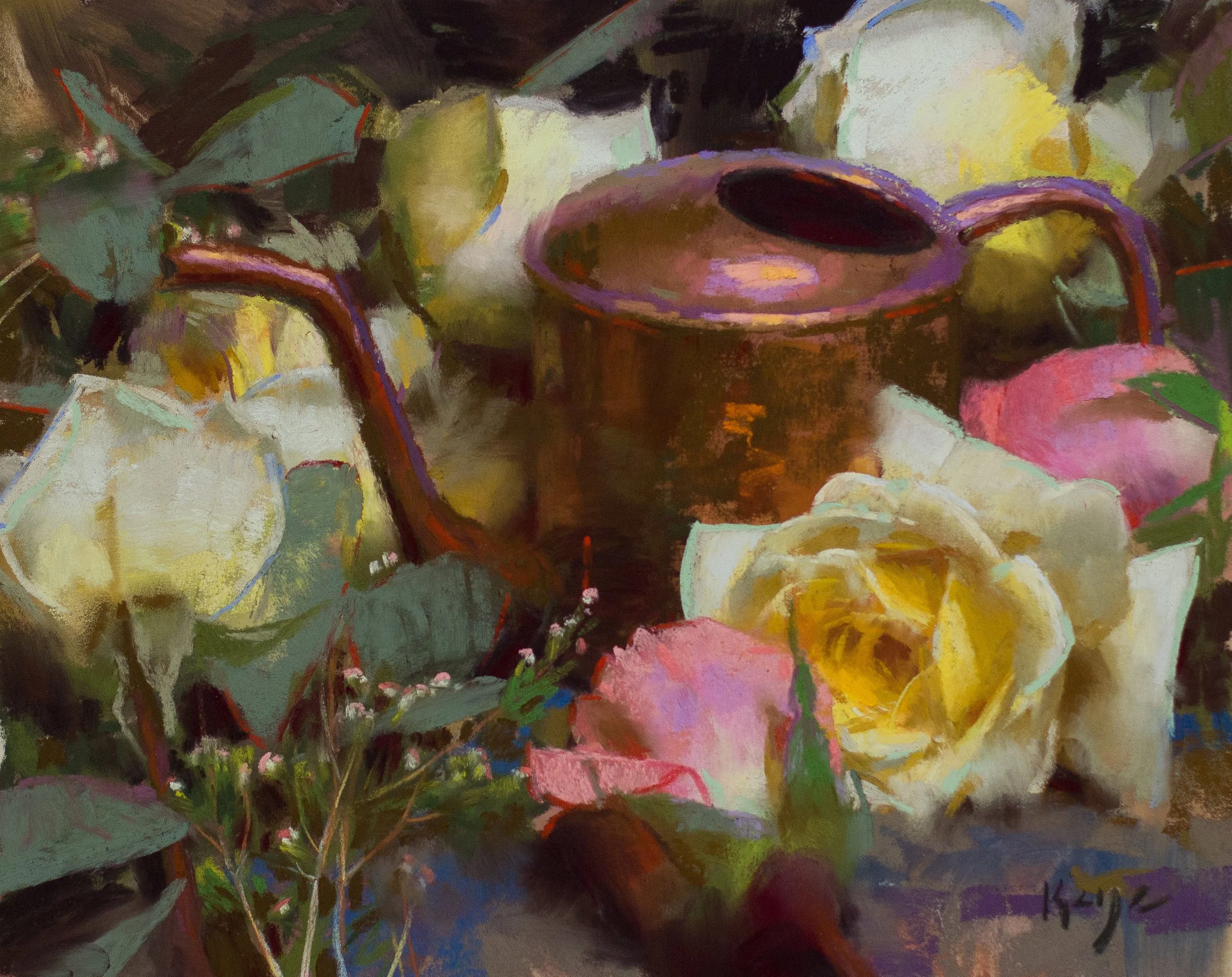 Still Life with Flowers, in Pastel - Cape COD
