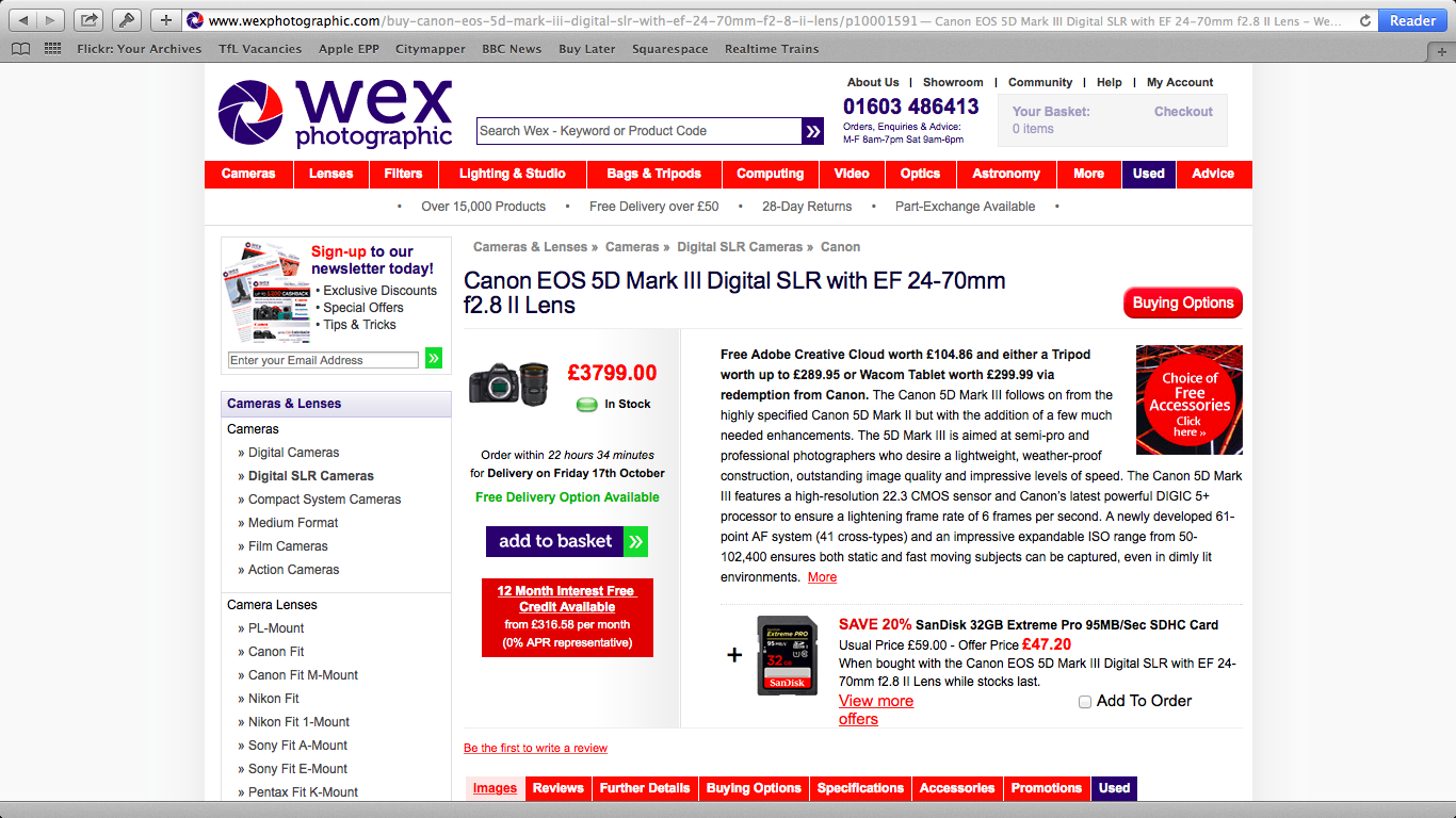 12 Month 0% Finance or blow £3799.00 in one hit?