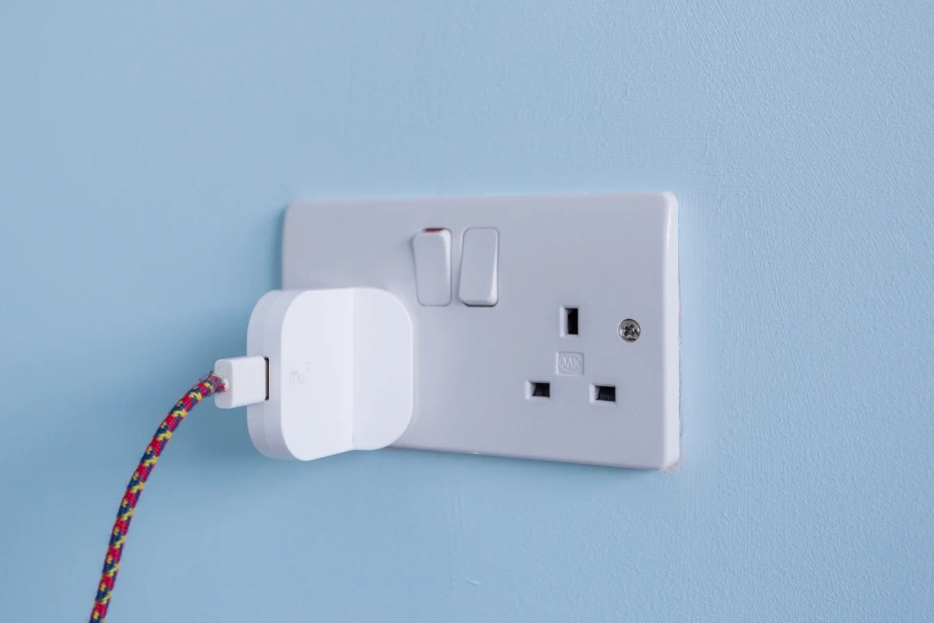 The Mu Tablet USB charger with an Eastern Collective braided USB cable