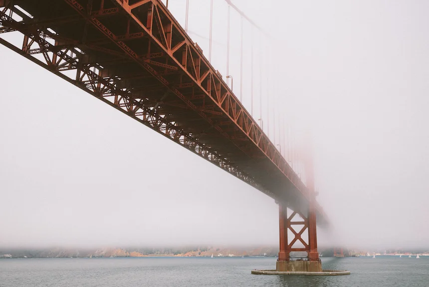 The Golden Gate Bridge, as seen from Fort Point