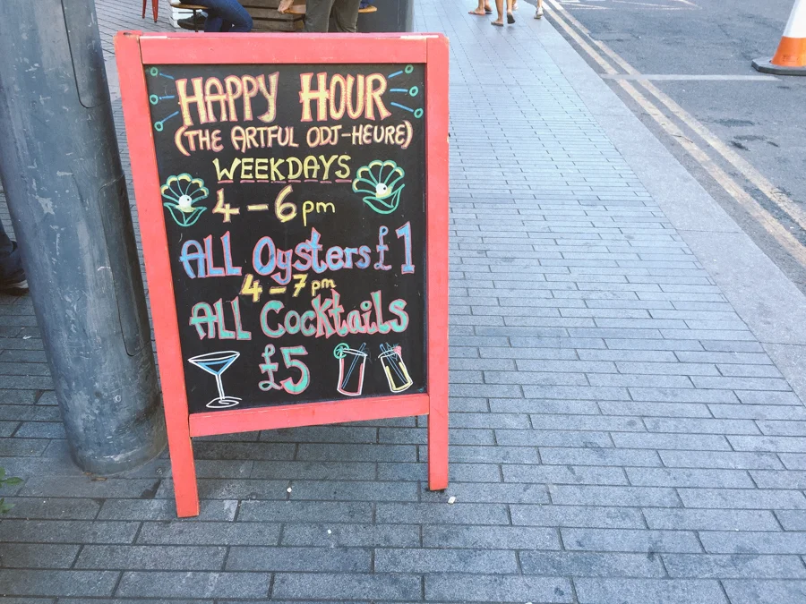 I'd like a cocktail, but they can keep the oysters.