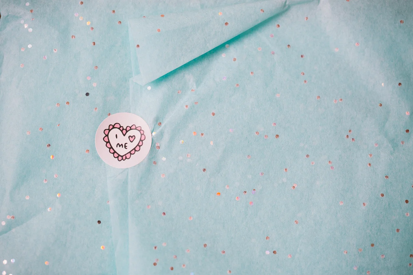 Sparkly paper = good things