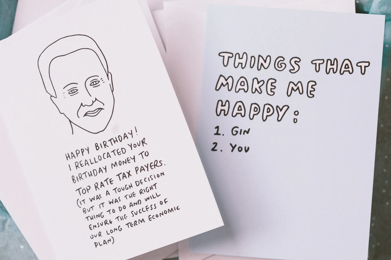 I was going to send the birthday card to my brother for his birthday, what with him being a politics/global security post-grad, but as he's a copper, I'm not sure how it'd go down...