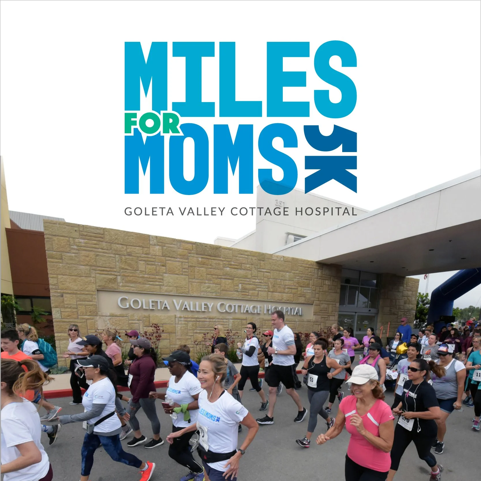 Logo design, signage and event marketing materials for Goleta Valley Cottage Hospital 5K charity run
