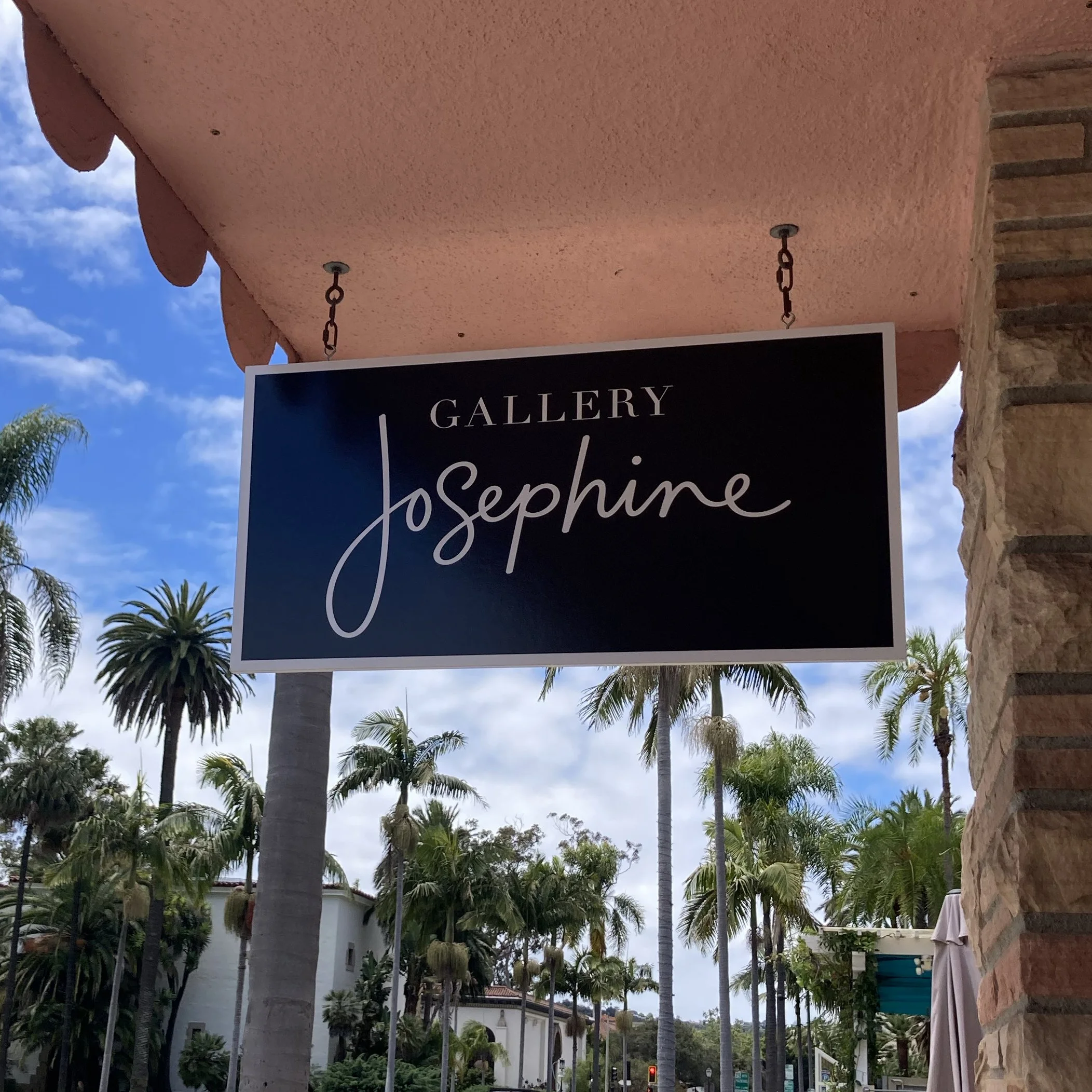 Logo and signage design for Santa Barbara fine art gallery