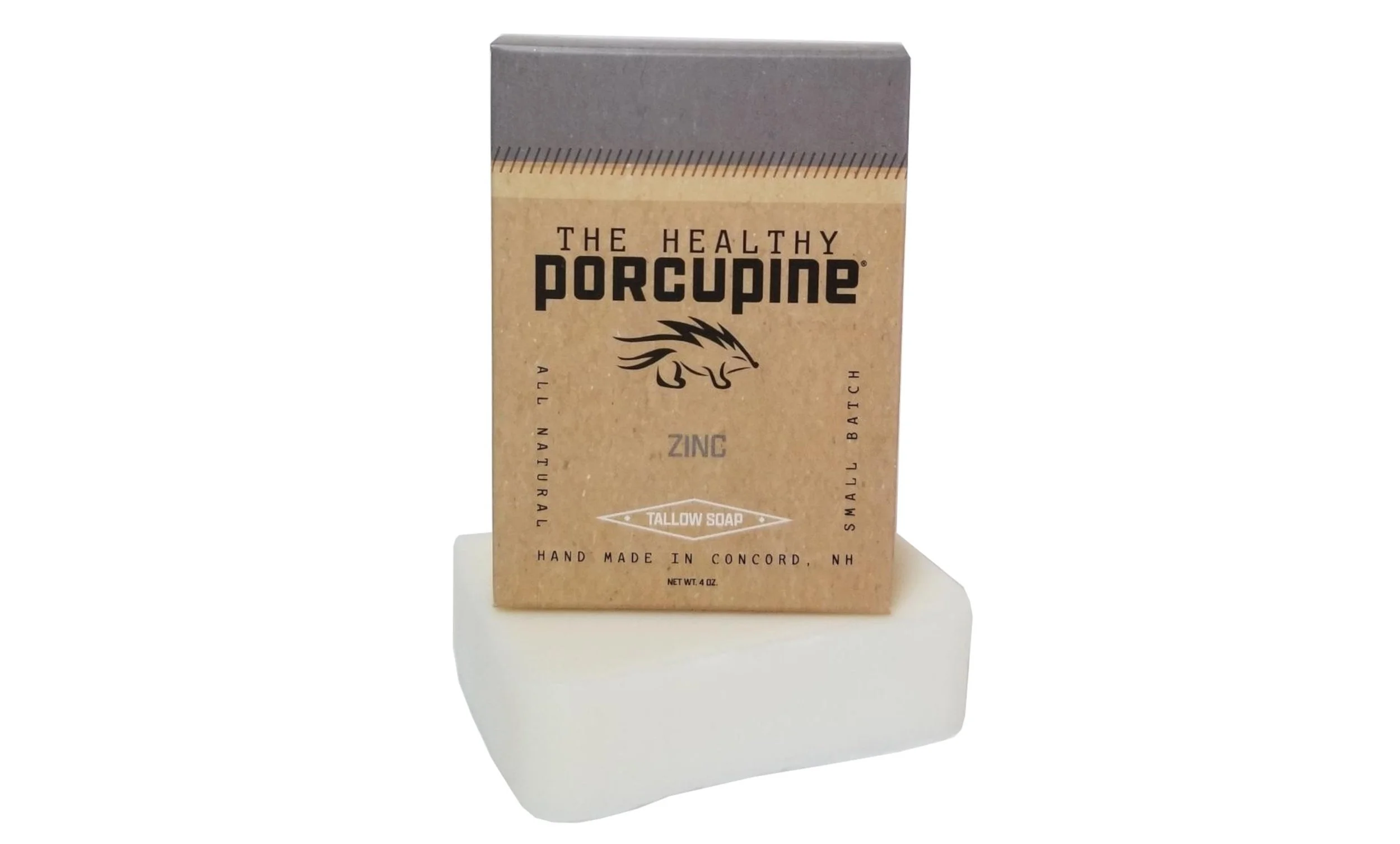 Pure Tallow Soap with Zinc (Unscented)