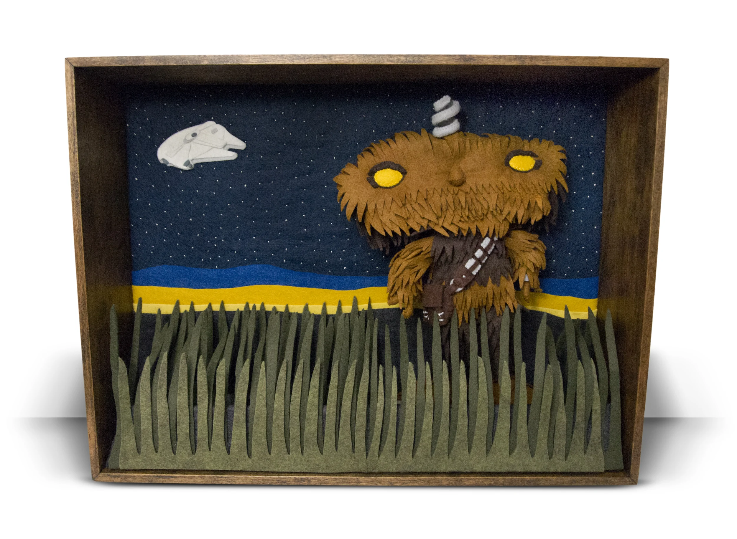 "Bad Wookiee" is a fine art mix of the Bad Robot and Chewbacca