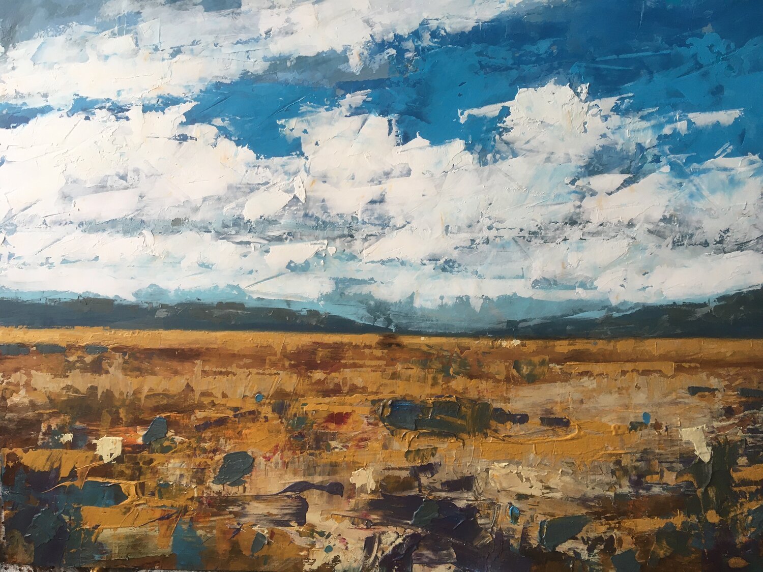 Montana prairie | 48"x36" mixed media on panel | SOLD