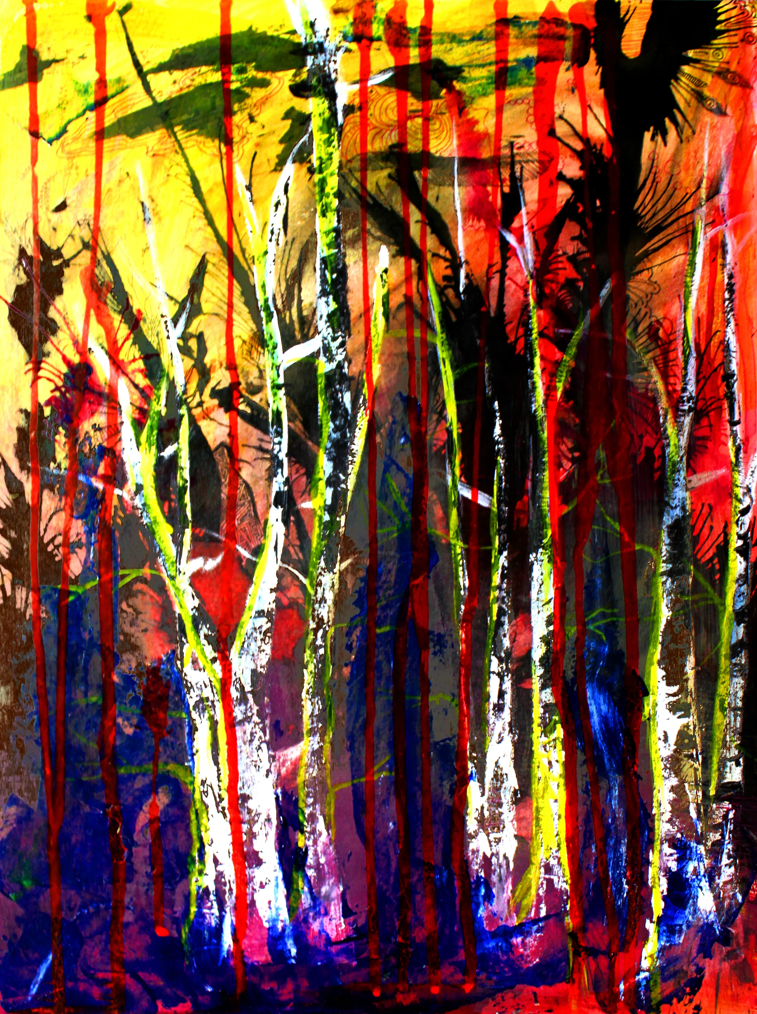   Media: ink and acrylic on illustration board Dimension: 18 x 24 in  