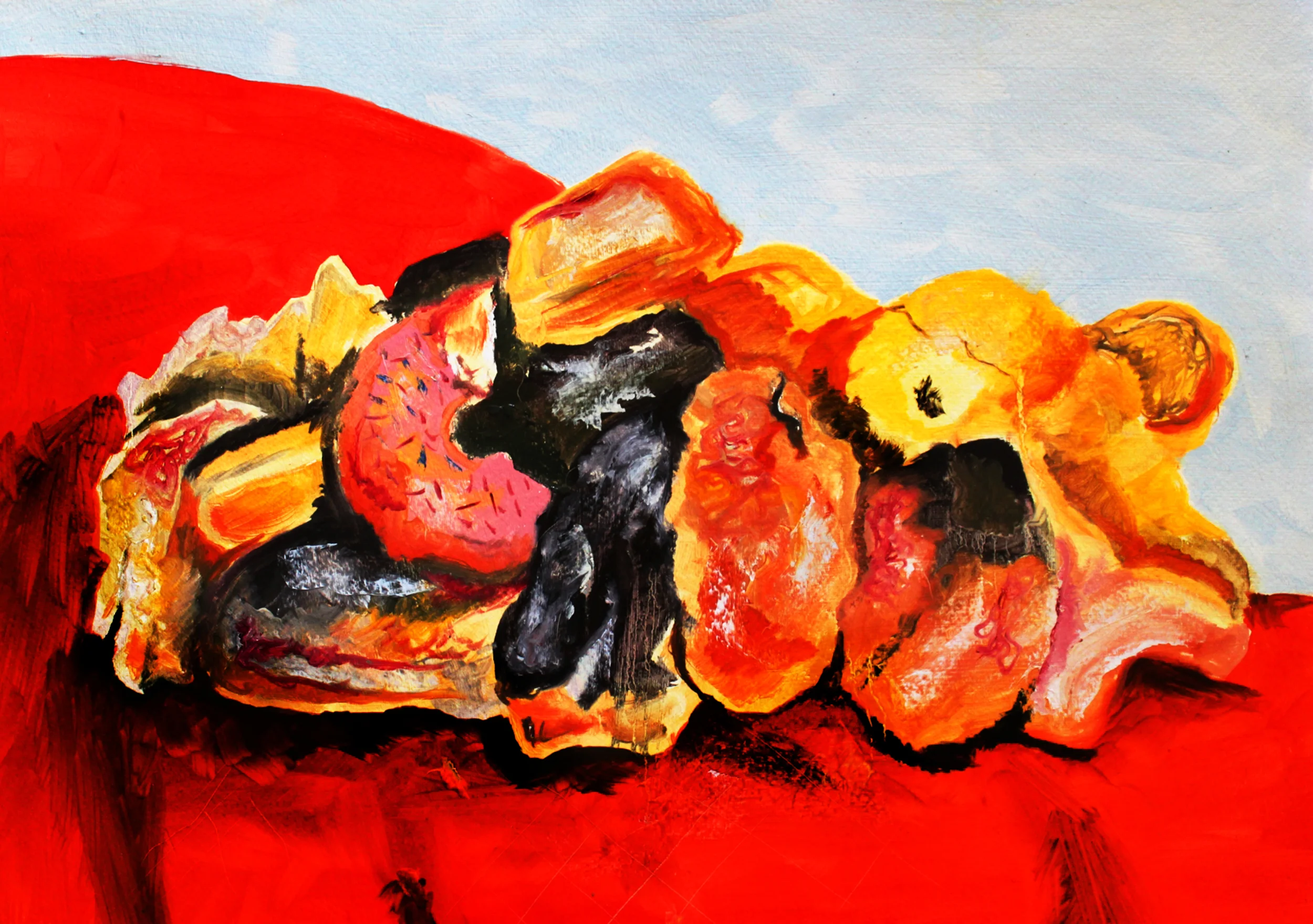   Media: oil paint on paper Dimension: 18 x 24 in  