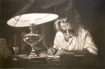 Albert Schweitzer Reversal Drawing
